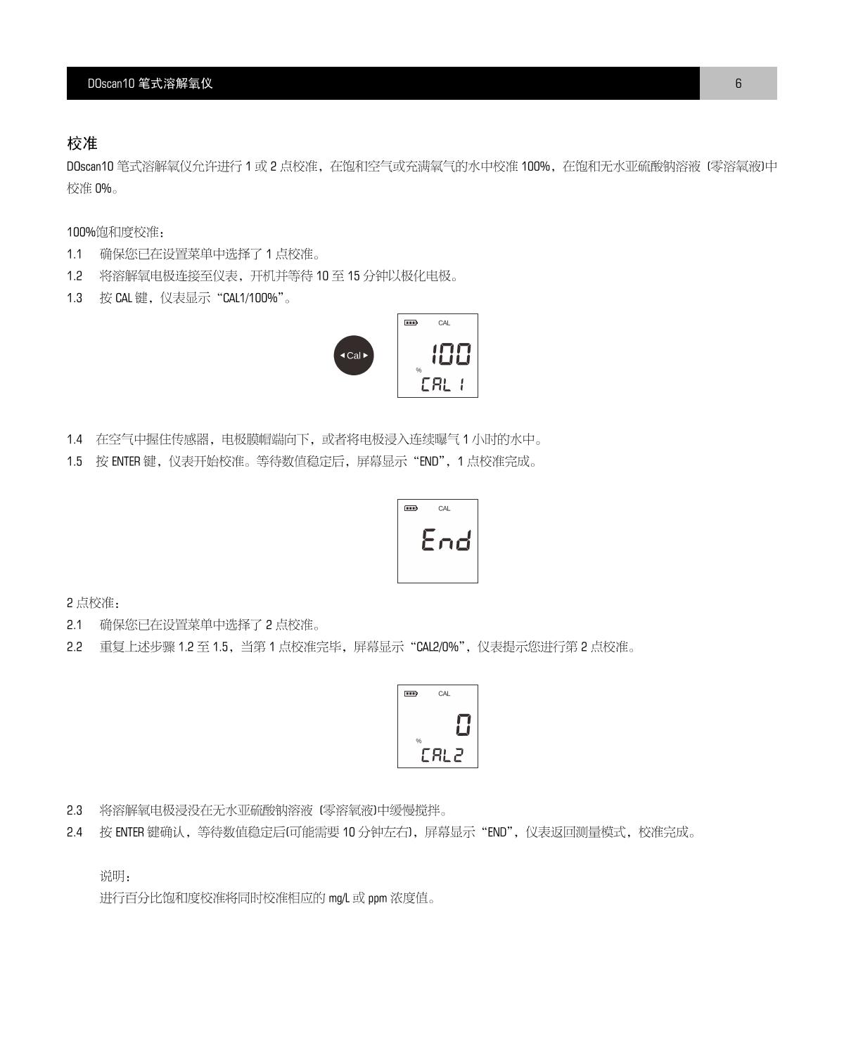 Bante DOscan10 Pen Dissolved Oxygen MeterManual page 7