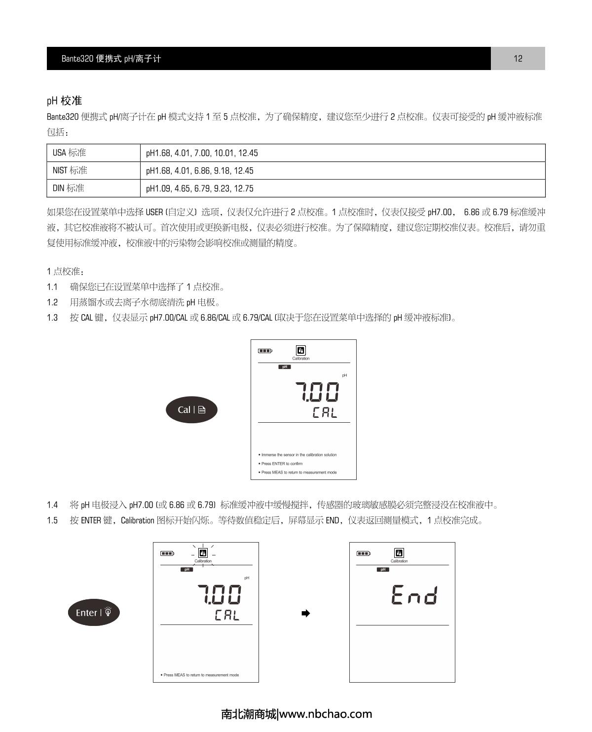 Bante Bante320-UK Portable Ion meterManual page 13