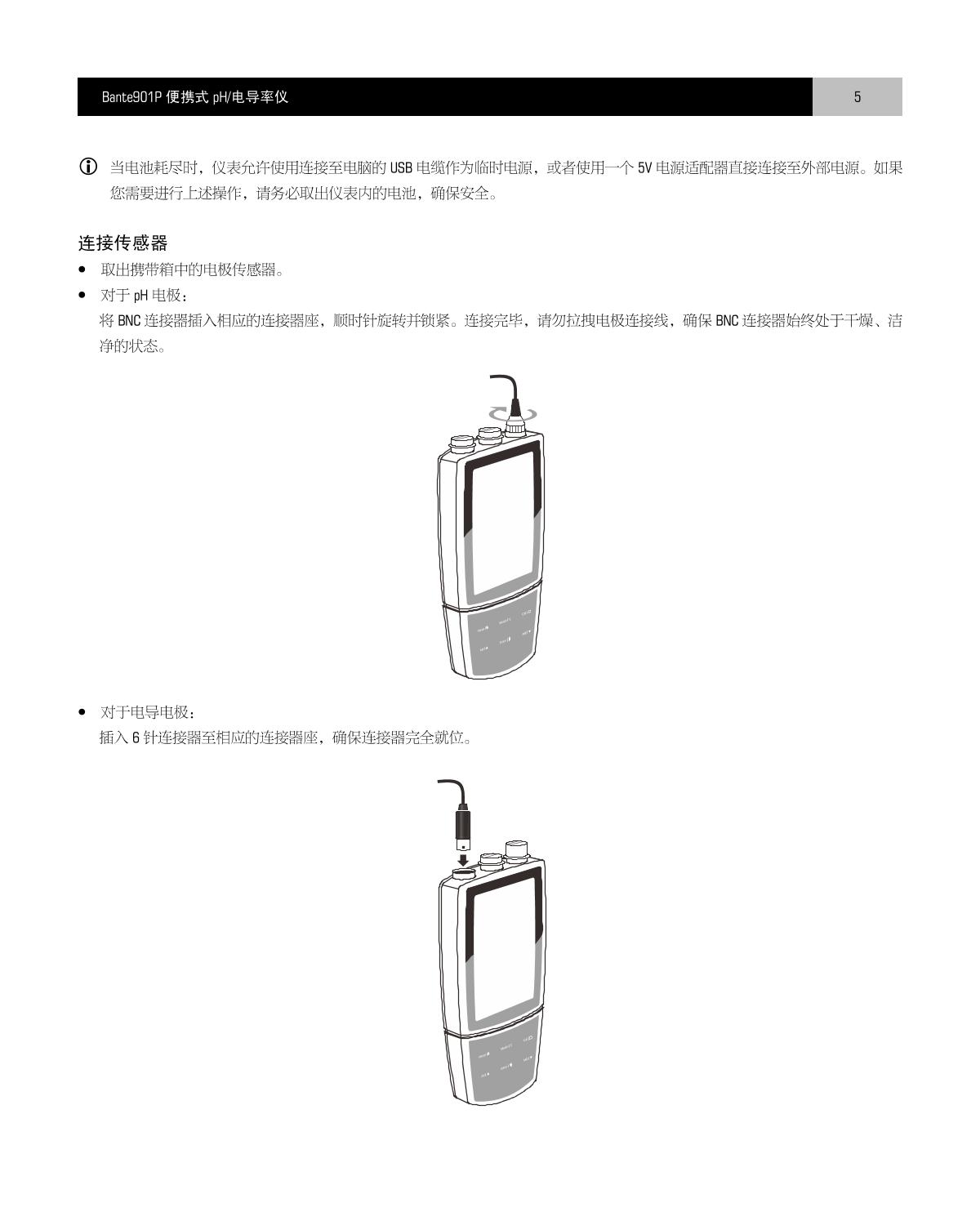 Bante Bante901P-UK Portable Multi-Parameter Water Quality MeterManual page 6
