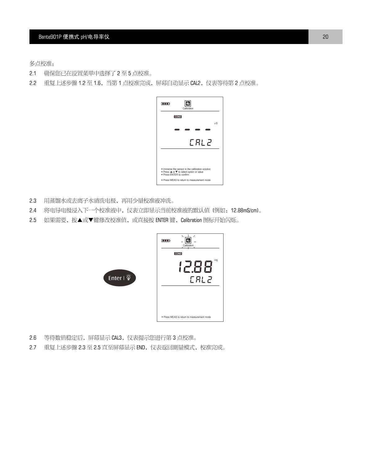 Bante Bante901P-UK Portable Multi-Parameter Water Quality MeterManual page 21
