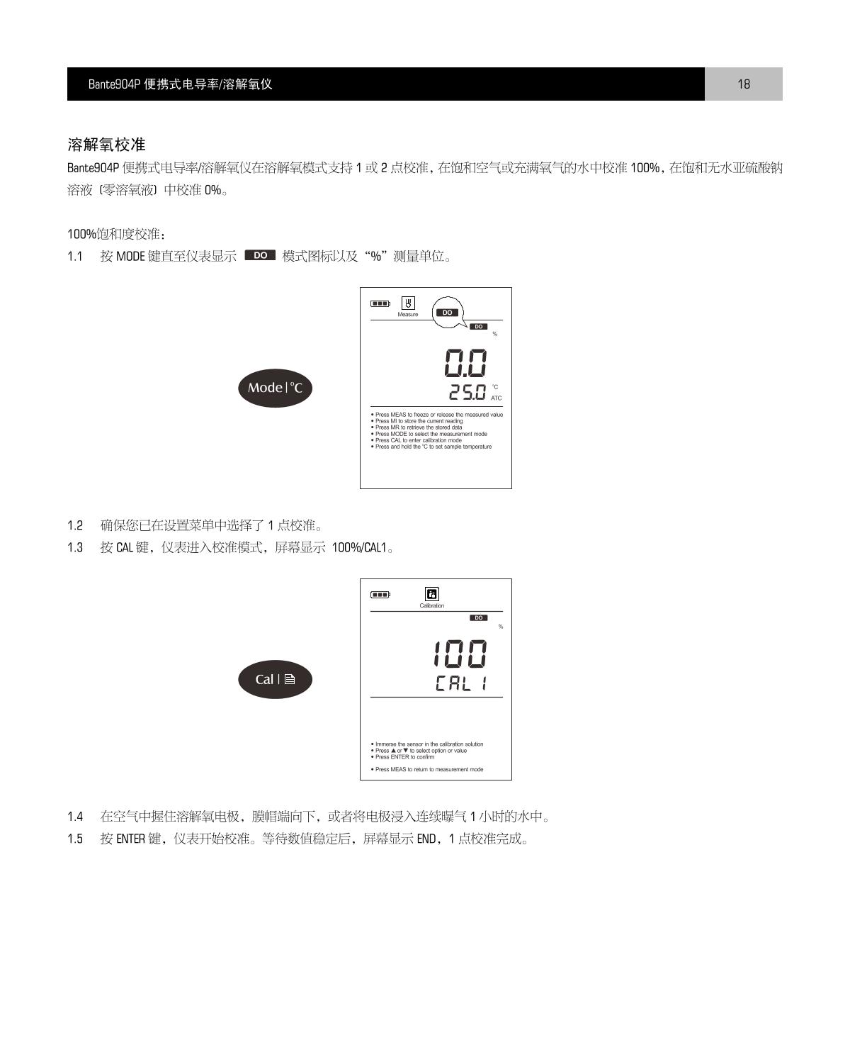 Bante Bante904P-CN Portable Multi-Parameter Water Quality MeterManual page 19