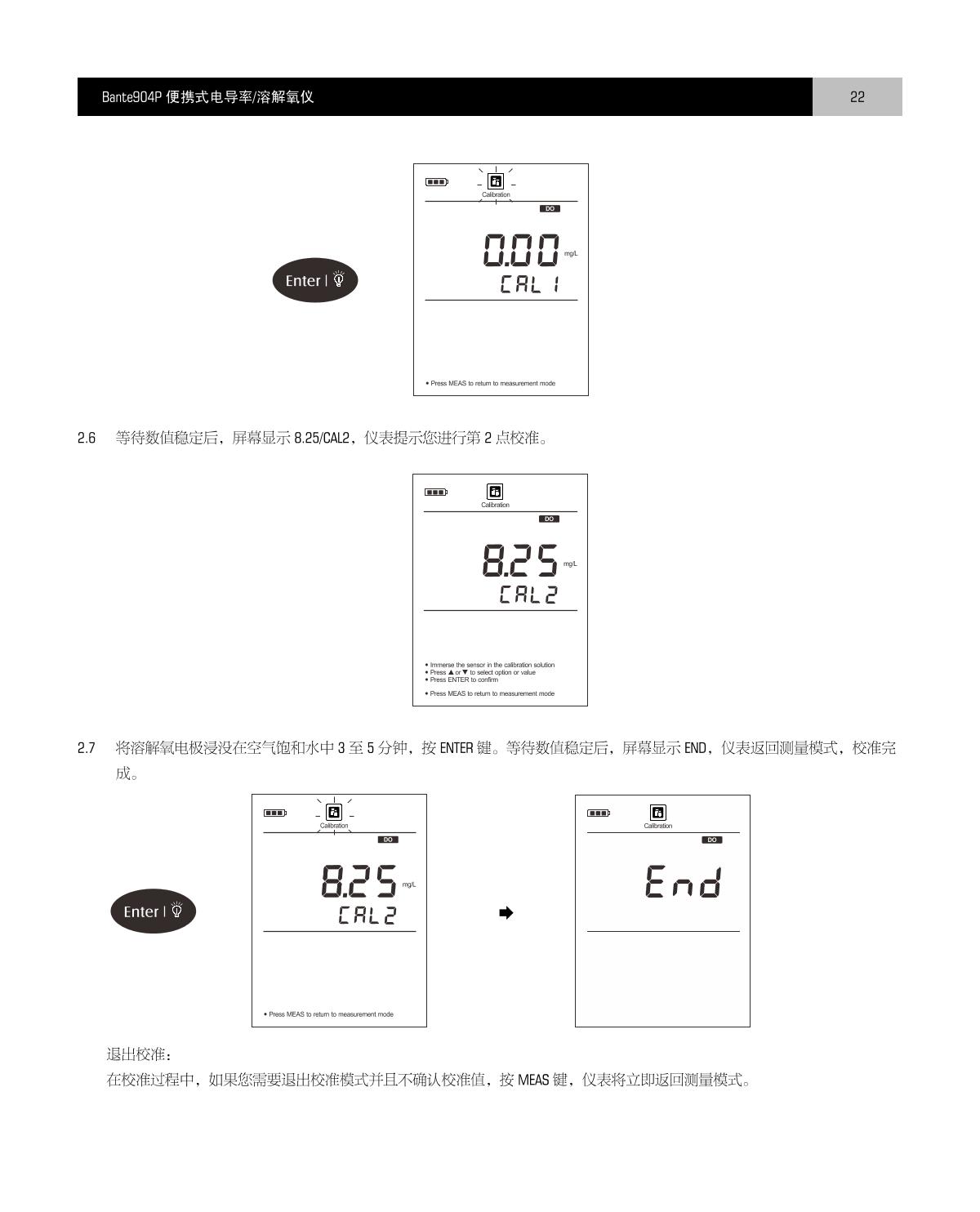 Bante Bante904P-CN Portable Multi-Parameter Water Quality MeterManual page 23