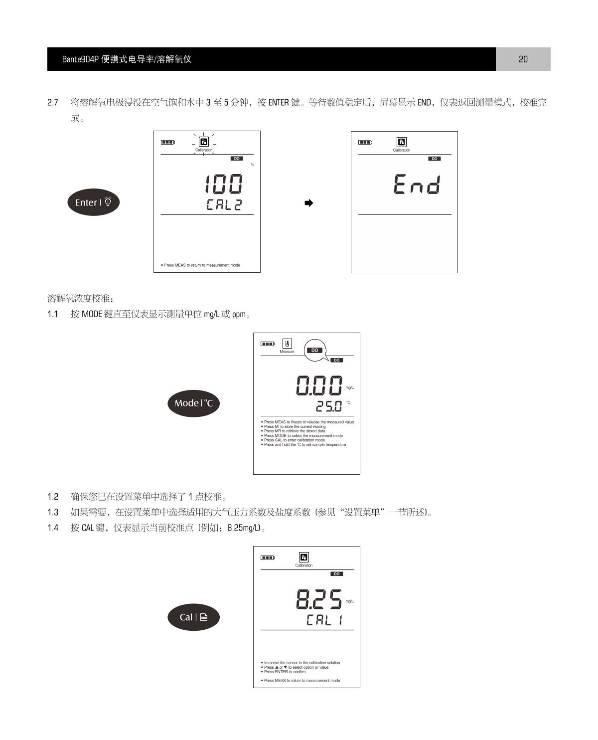 Bante Bante904P-UK Portable Multi-Parameter Water Quality MeterManual page 21