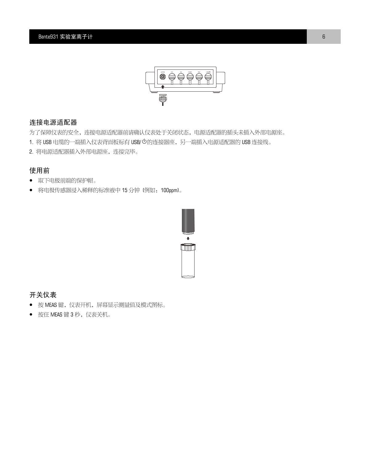 Bante Bante931-I Laboratory Ion MeterManual page 7