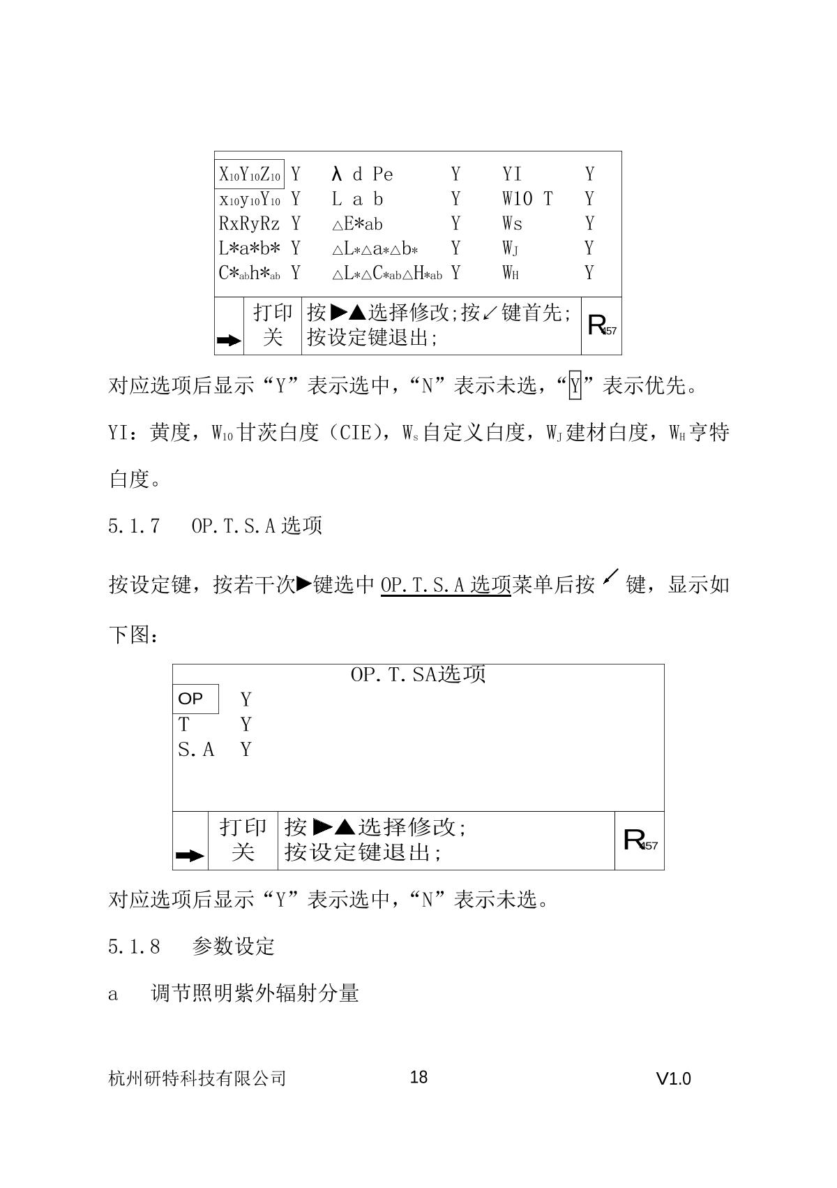 YanTe YT-48A Whiteness ColorimeterManual page 19