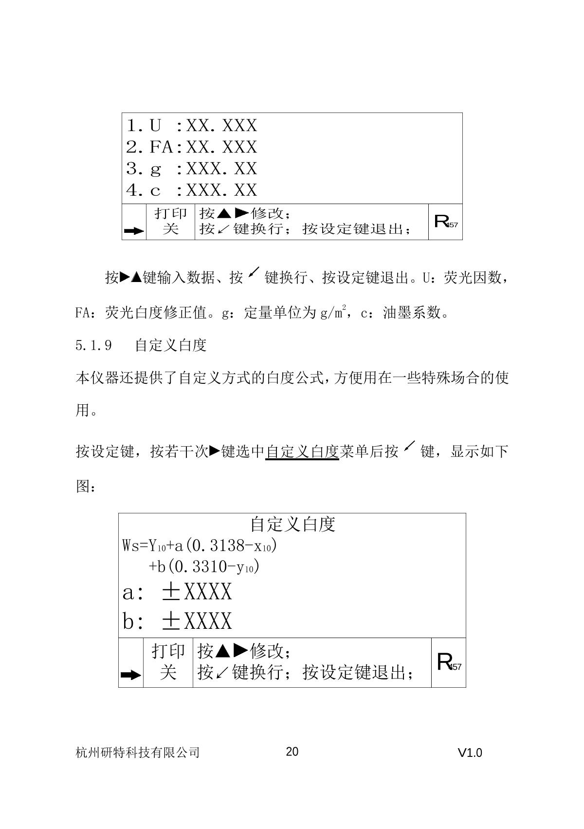 YanTe YT-48A Whiteness ColorimeterManual page 21