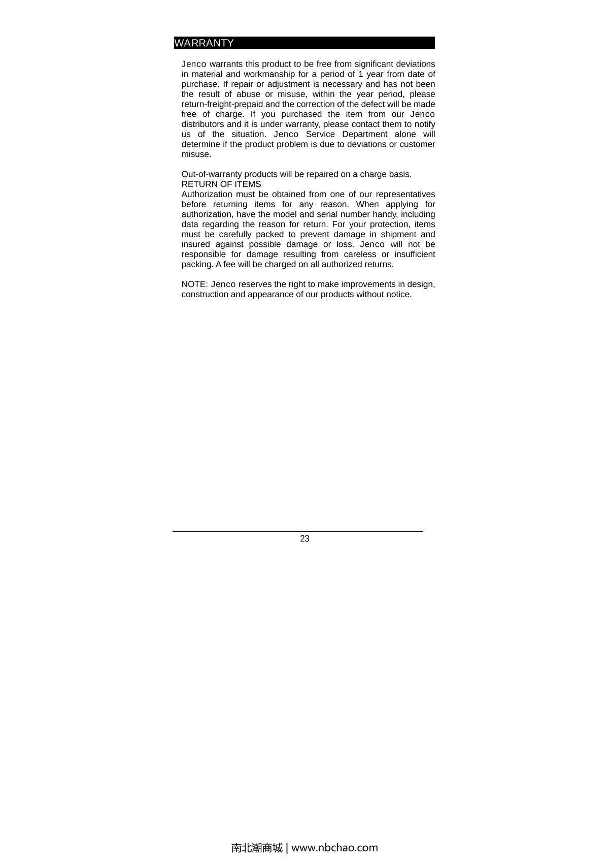 JENCO 3020M Water quality Measurement InstrumentManual page 24