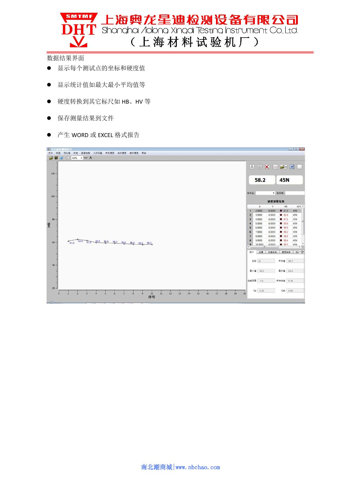 SMTMF JMHRS-150-XYZ Automatic precision Rockwell Hardness Tester (machine head mobile) brochure page 5