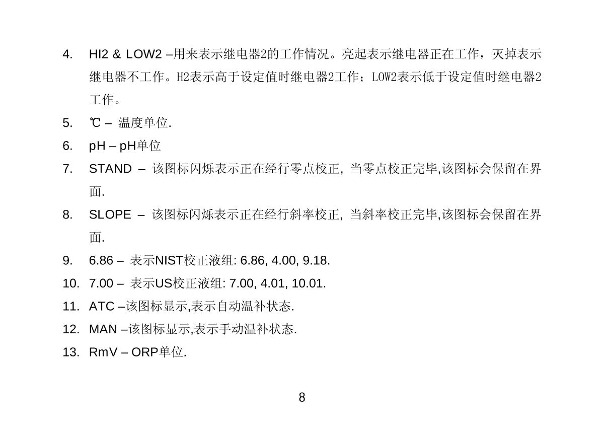 JENCO 3621 (set) pH oxidation controllerManual page 9