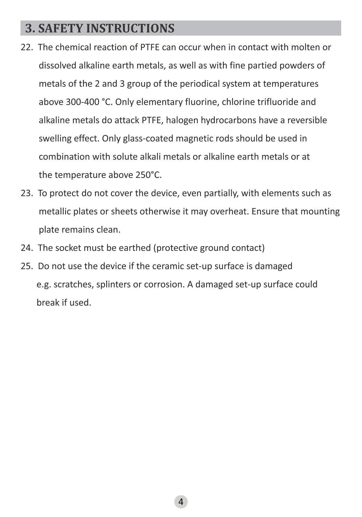 BIOFIL MS HP320D Magnetic StirrerManual page 7
