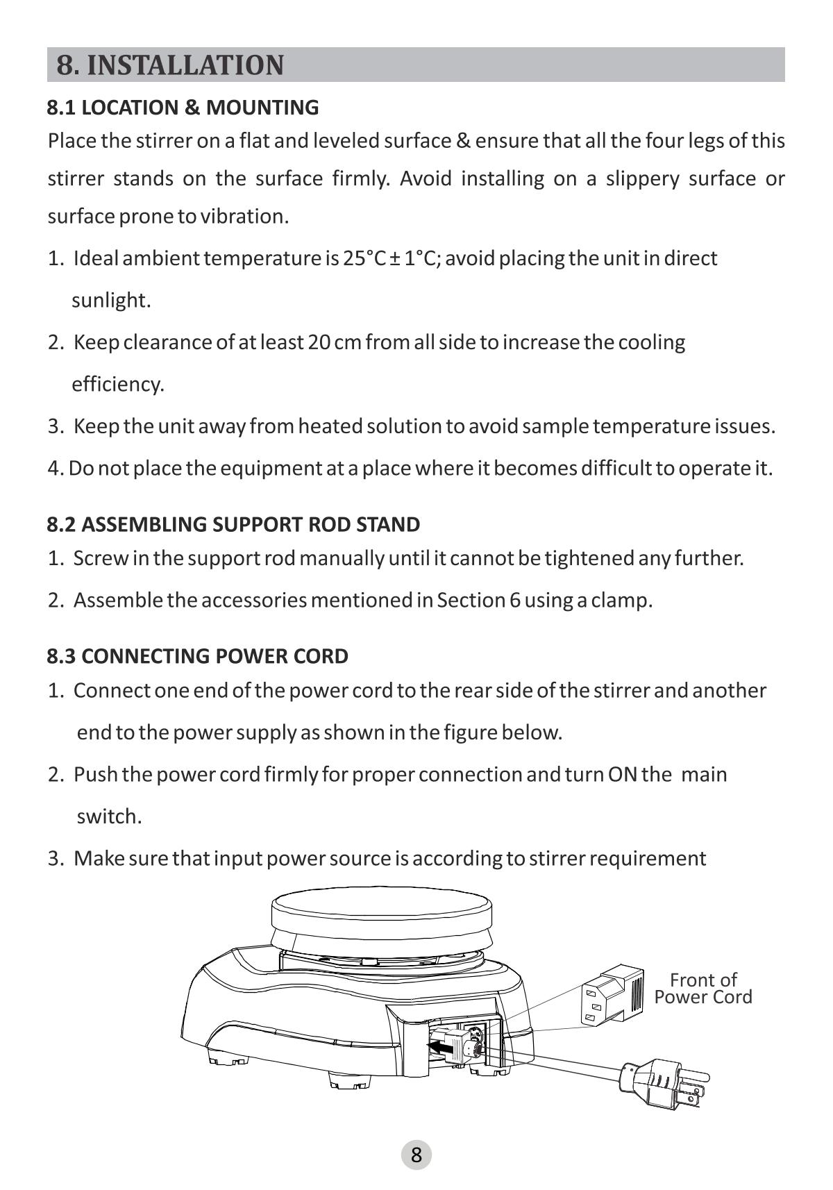 BIOFIL MS HP320D Magnetic StirrerManual page 11