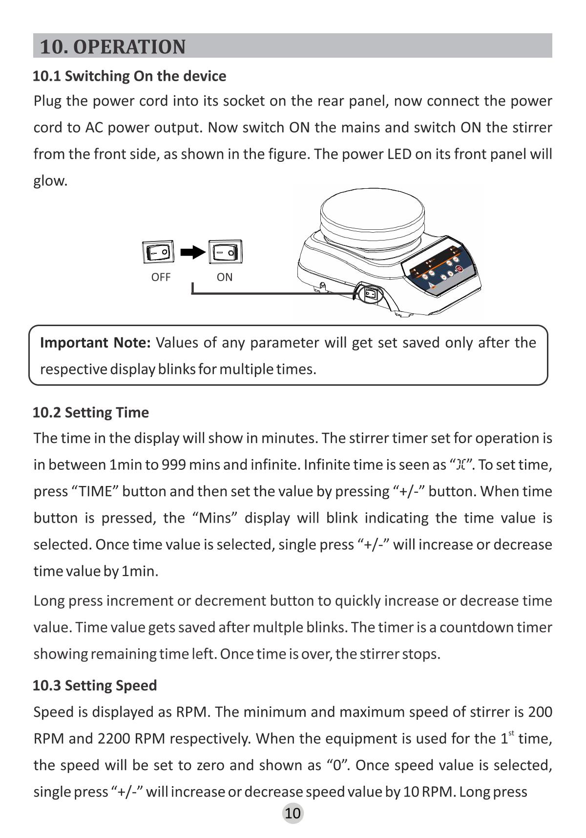 BIOFIL MS HP320D Magnetic StirrerManual page 13