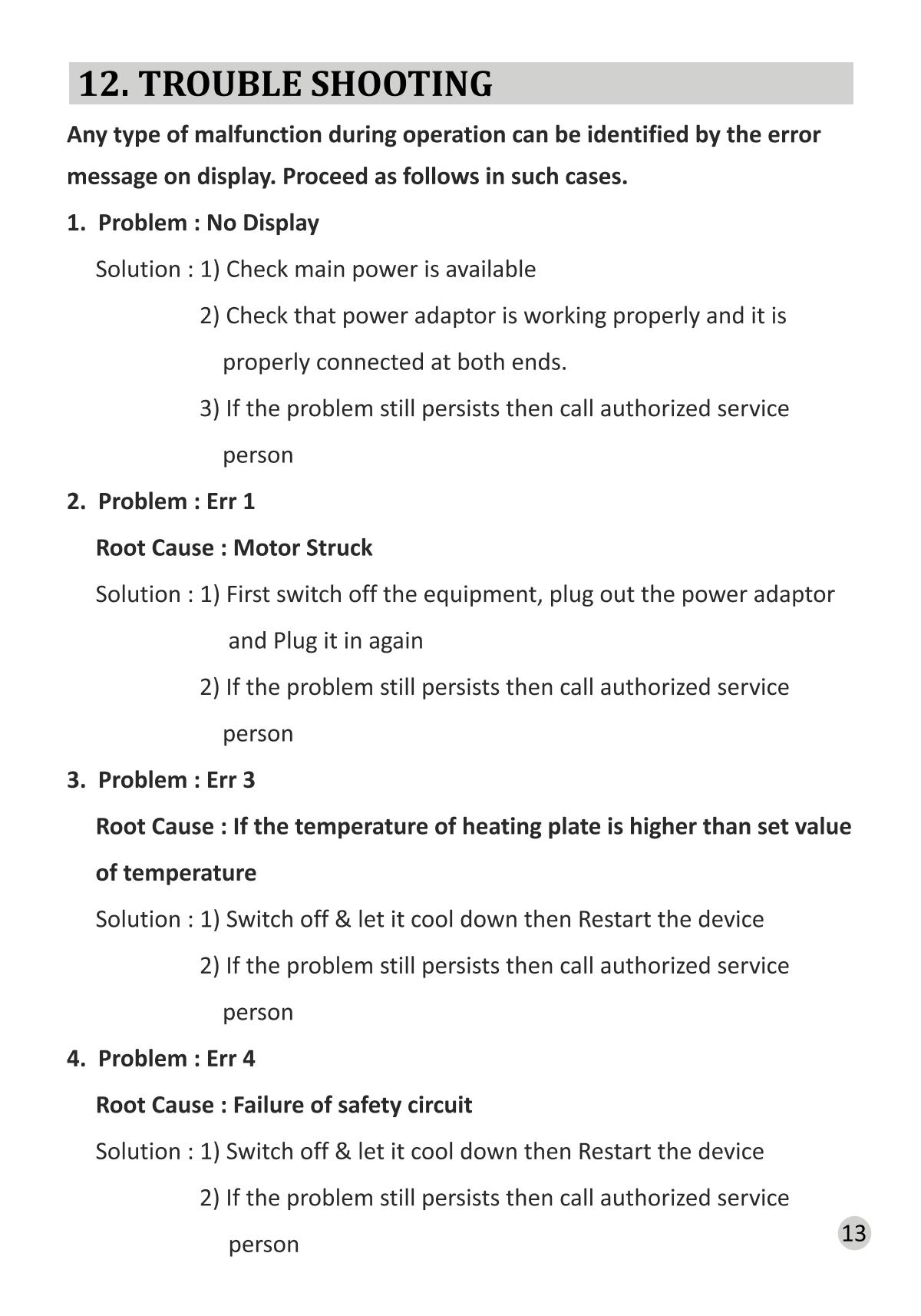 BIOFIL MS 15M Magnetic StirrerManual page 17