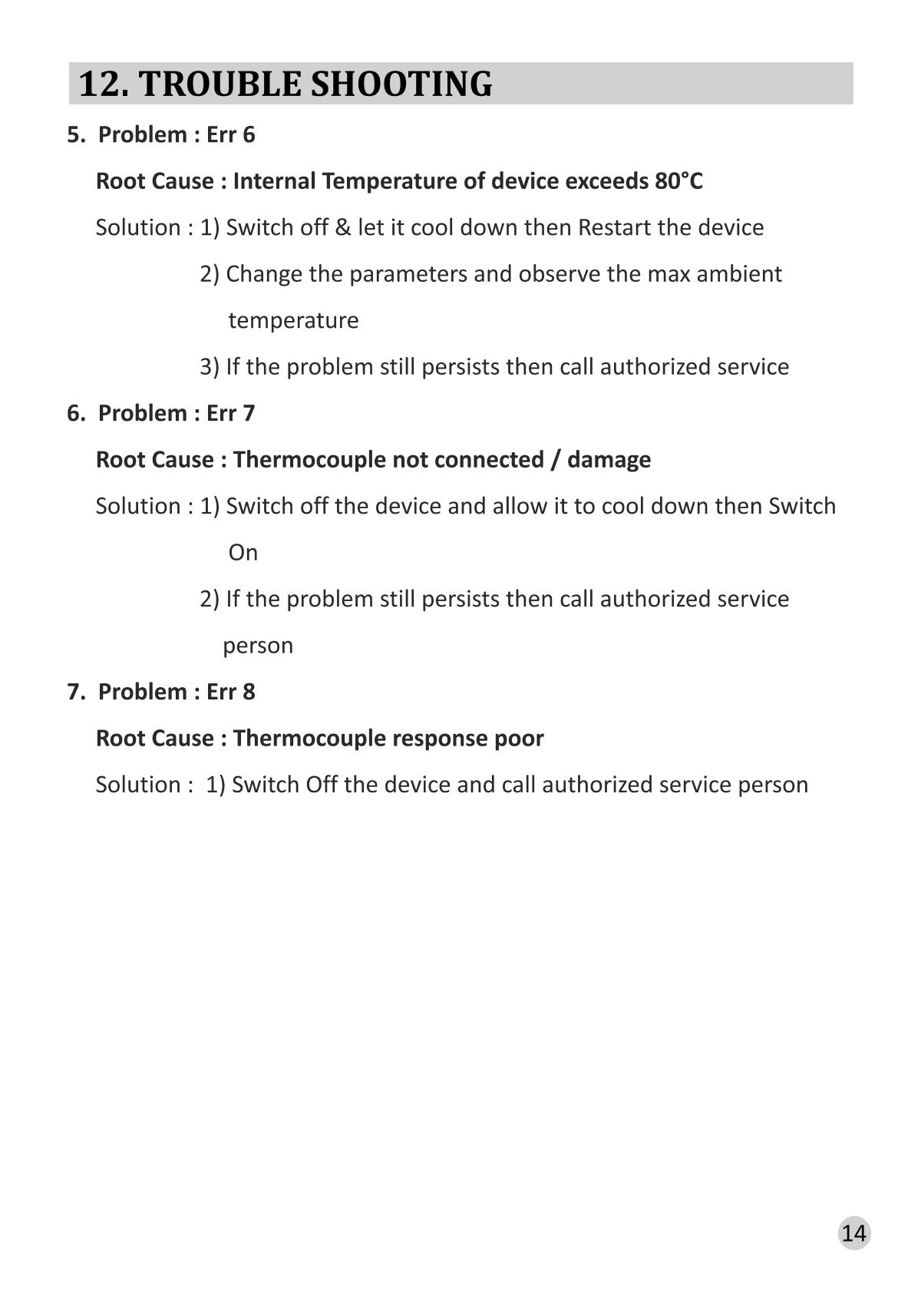 BIOFIL MS 15M Magnetic StirrerManual page 18