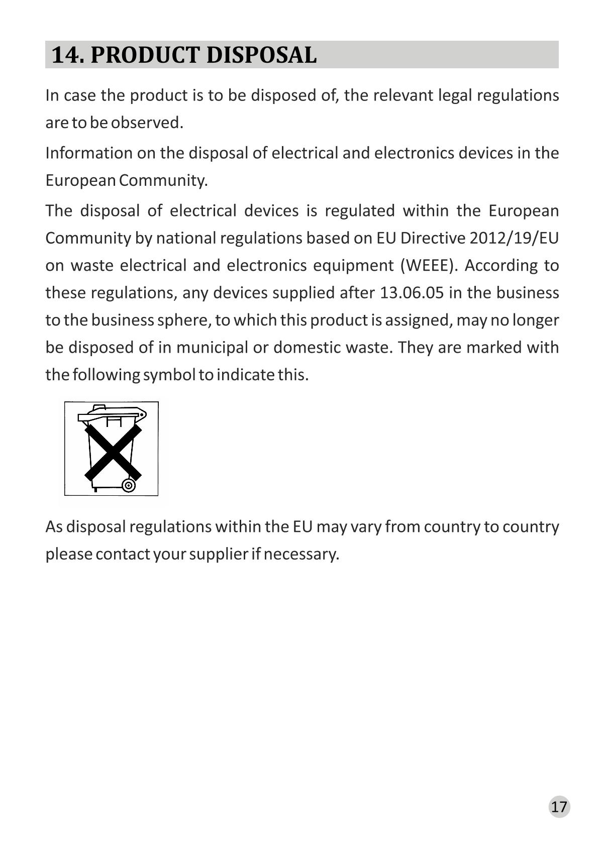 BIOFIL MS 15M Magnetic StirrerManual page 21