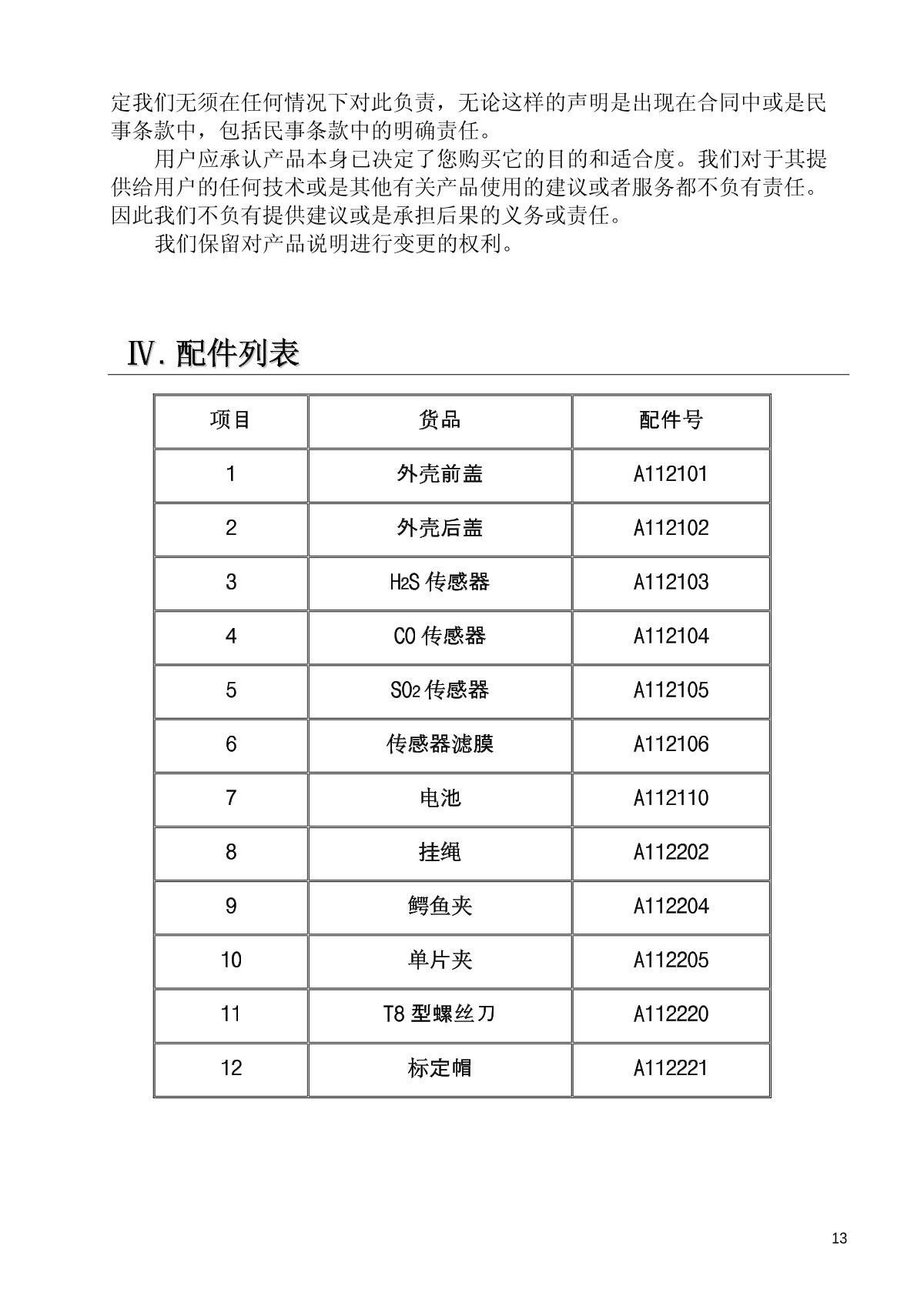 SAFETAK GC10S-CO Carbon monoxide DetectorManual page 13