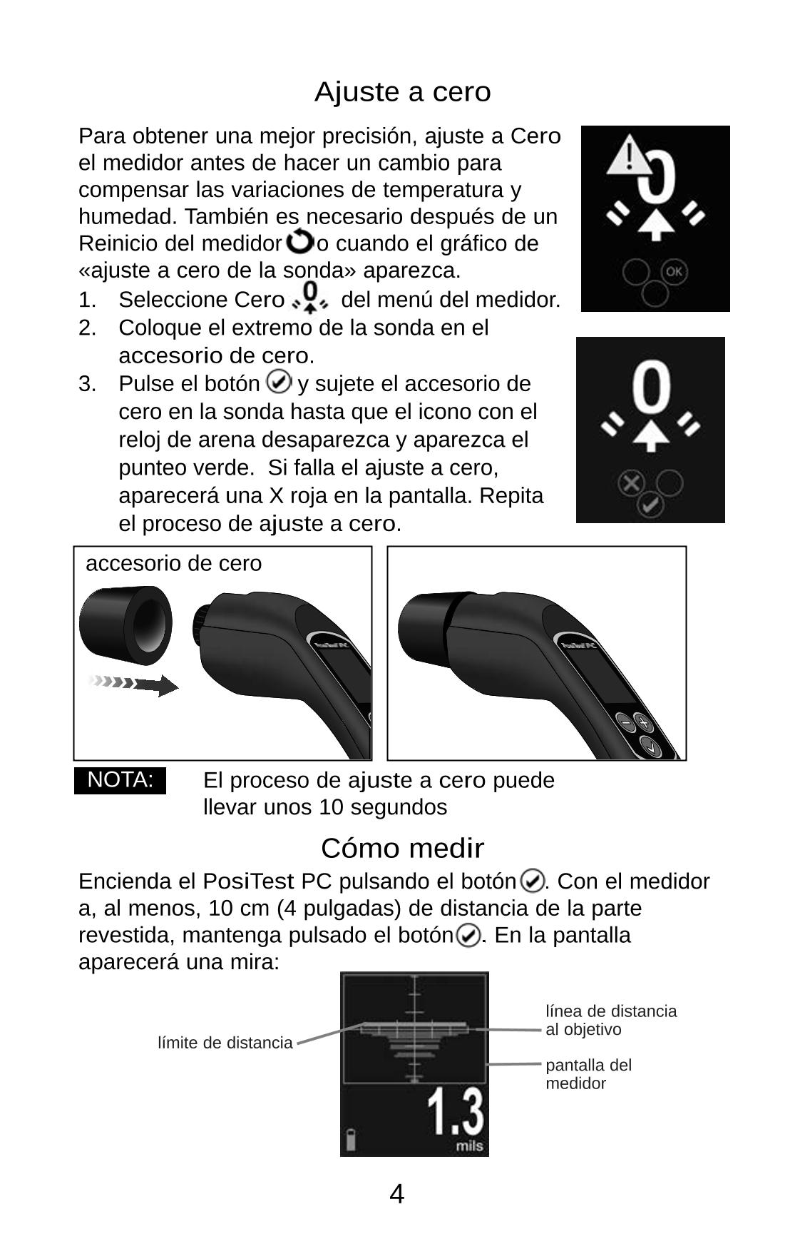 Defelsko PosiTest PC Non-contact uncured powder Thickness GaugeManual page 18