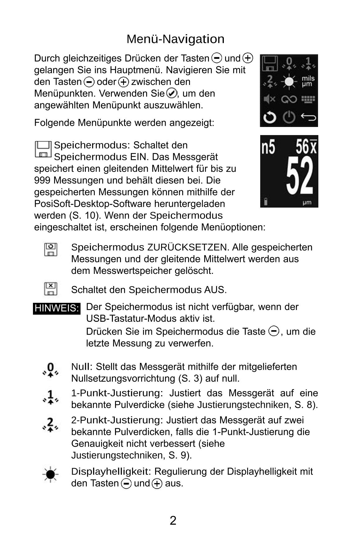 Defelsko PosiTest PC Non-contact uncured powder Thickness GaugeManual page 30
