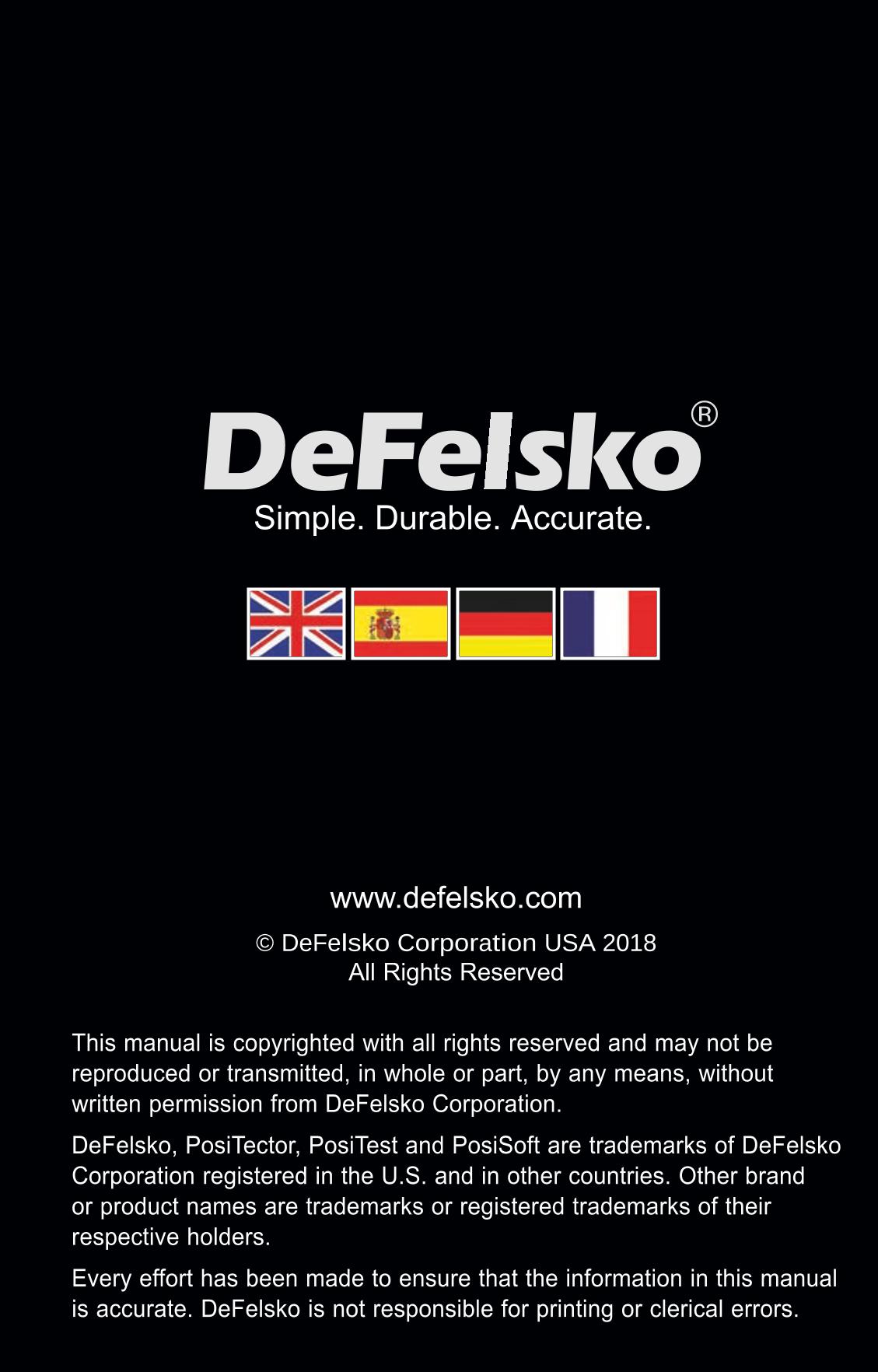 Defelsko PosiTest PC Non-contact uncured powder Thickness GaugeManual page 54