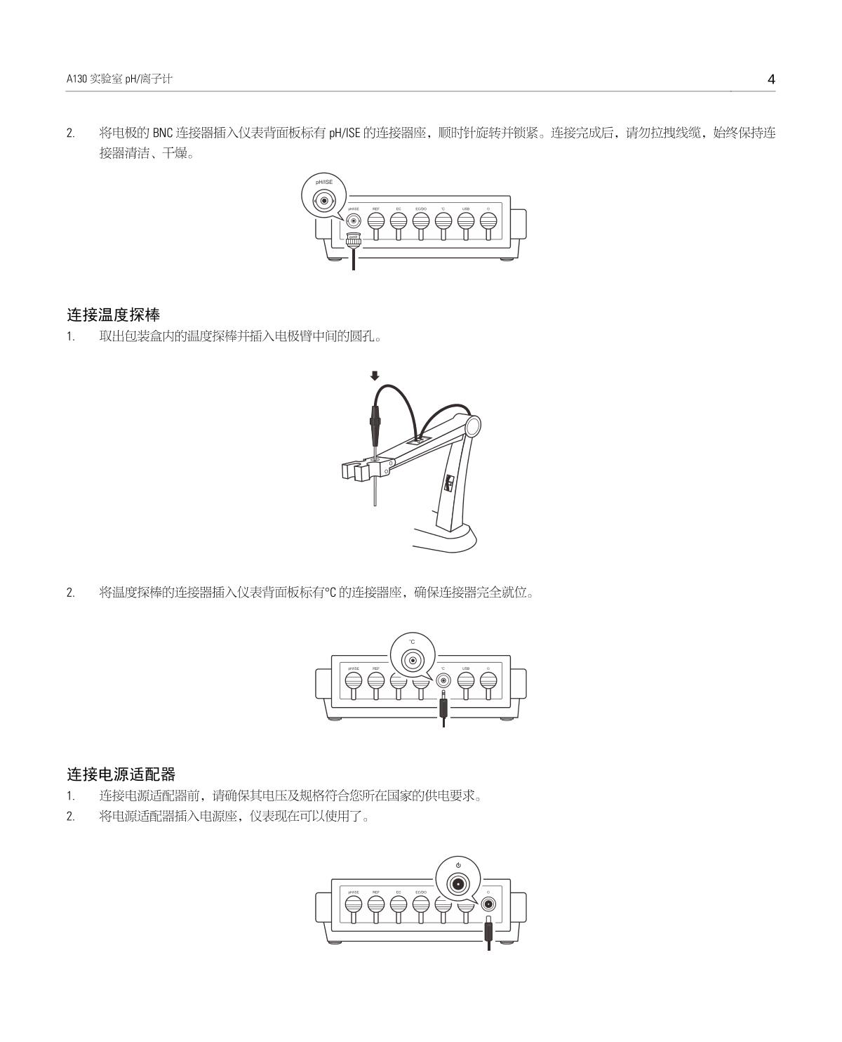 Bante A130-CN Laboratory pH MeterManual page 5