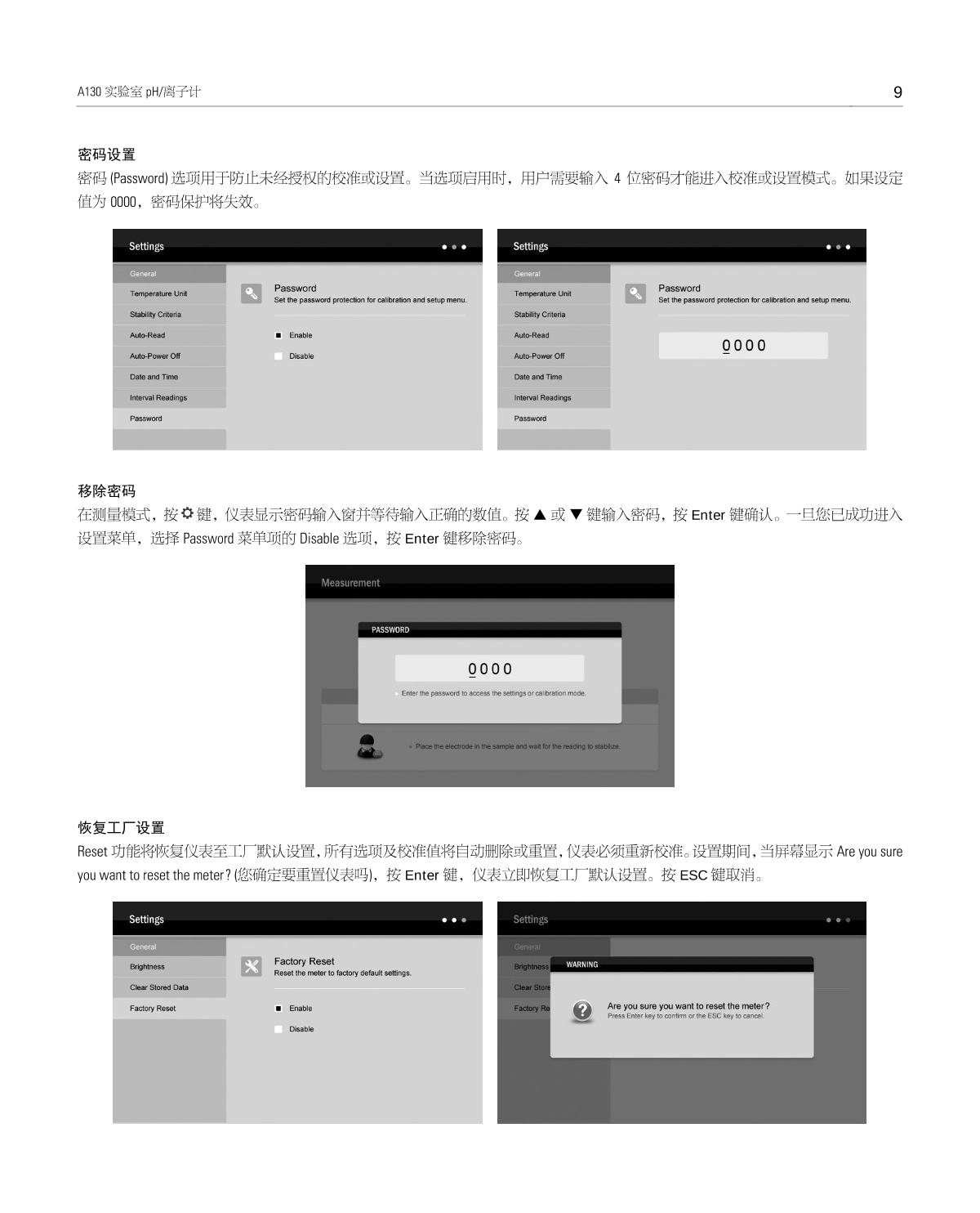 Bante A130-CN Laboratory pH MeterManual page 10