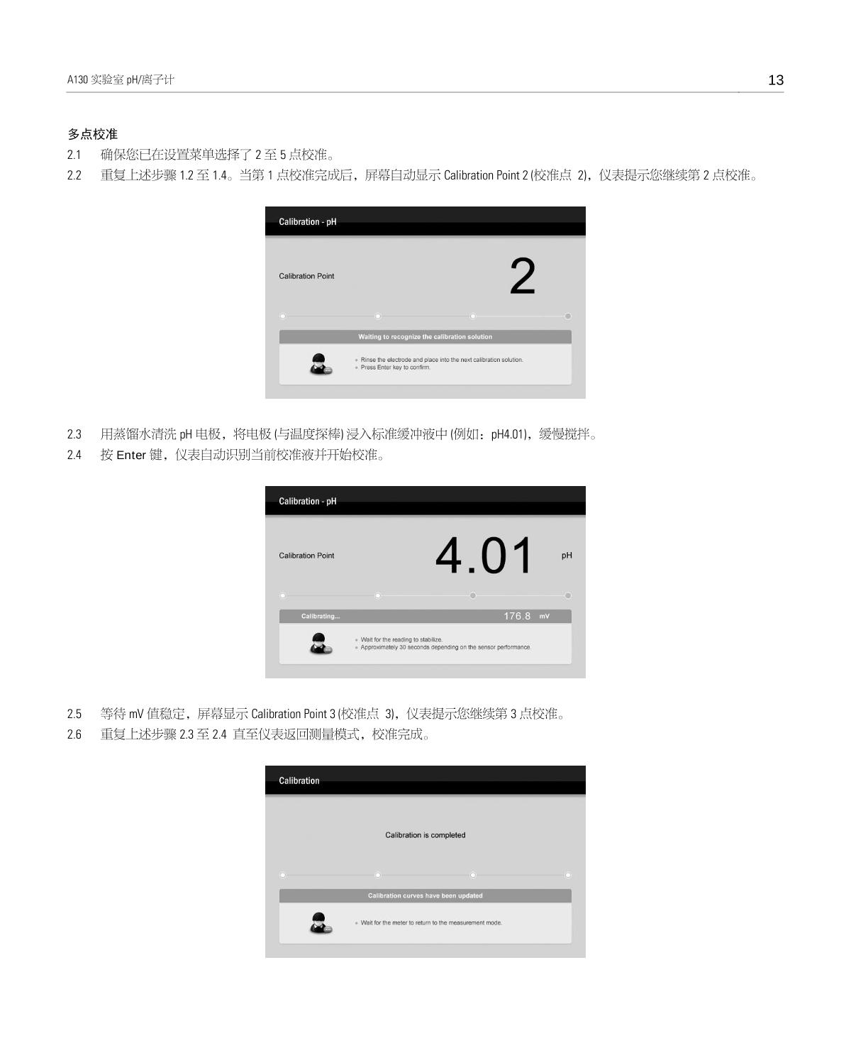 Bante A130-CN Laboratory pH MeterManual page 14
