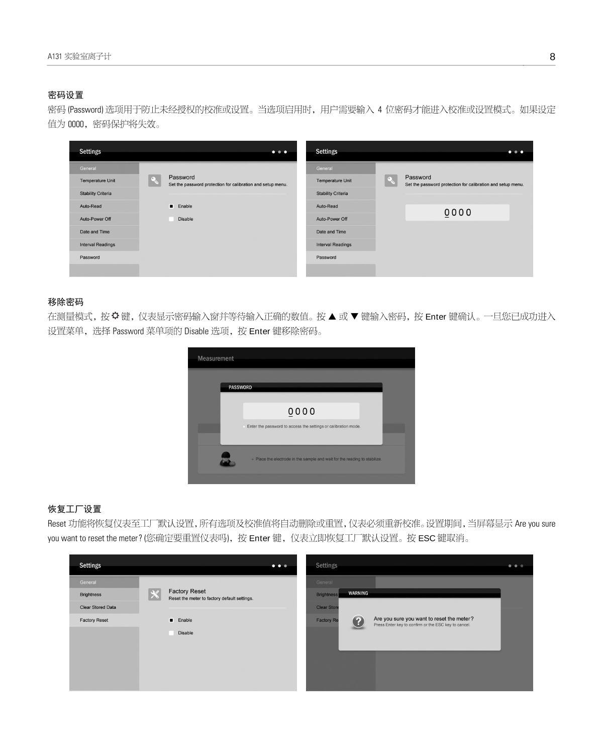 Bante A131-S Laboratory Ion MeterManual page 9