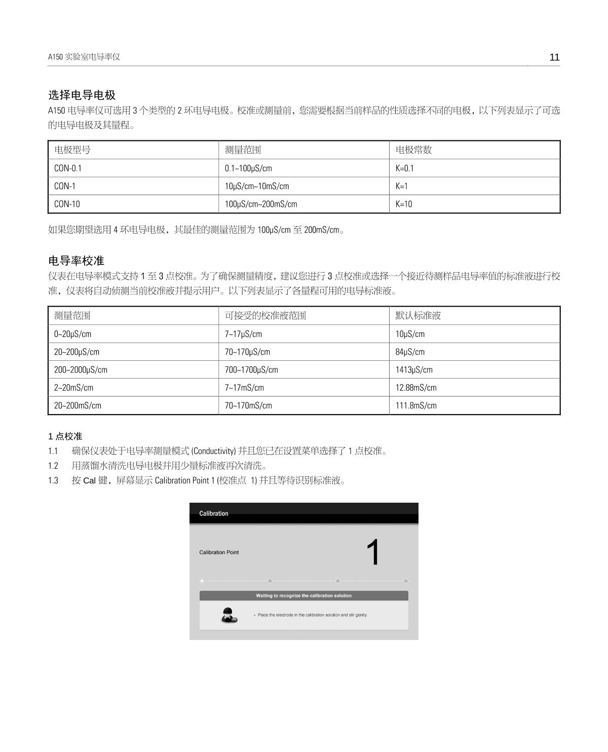 Bante A150-UK Laboratory conductivity /TDS/salinity/resistivity meterManual page 12