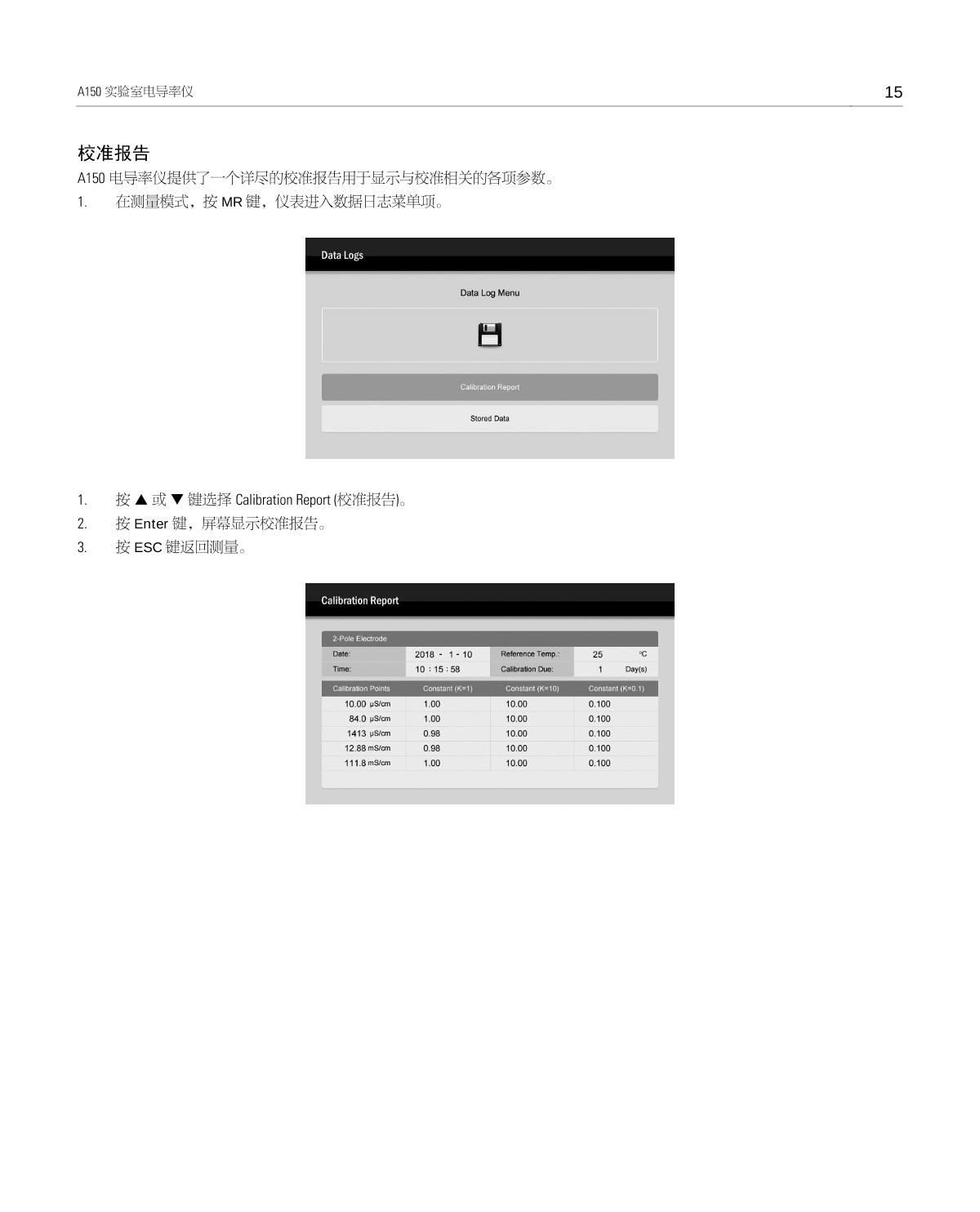 Bante A150-UK Laboratory conductivity /TDS/salinity/resistivity meterManual page 16