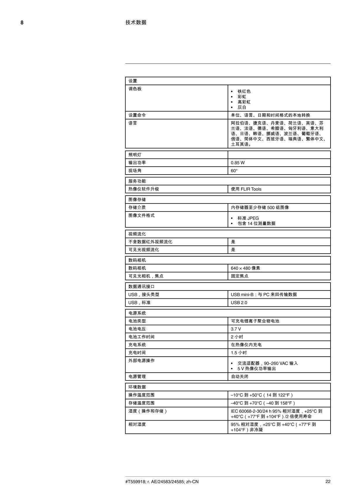 FLIR Flir C3 Portable Thermal Imaging CameraManual page 30