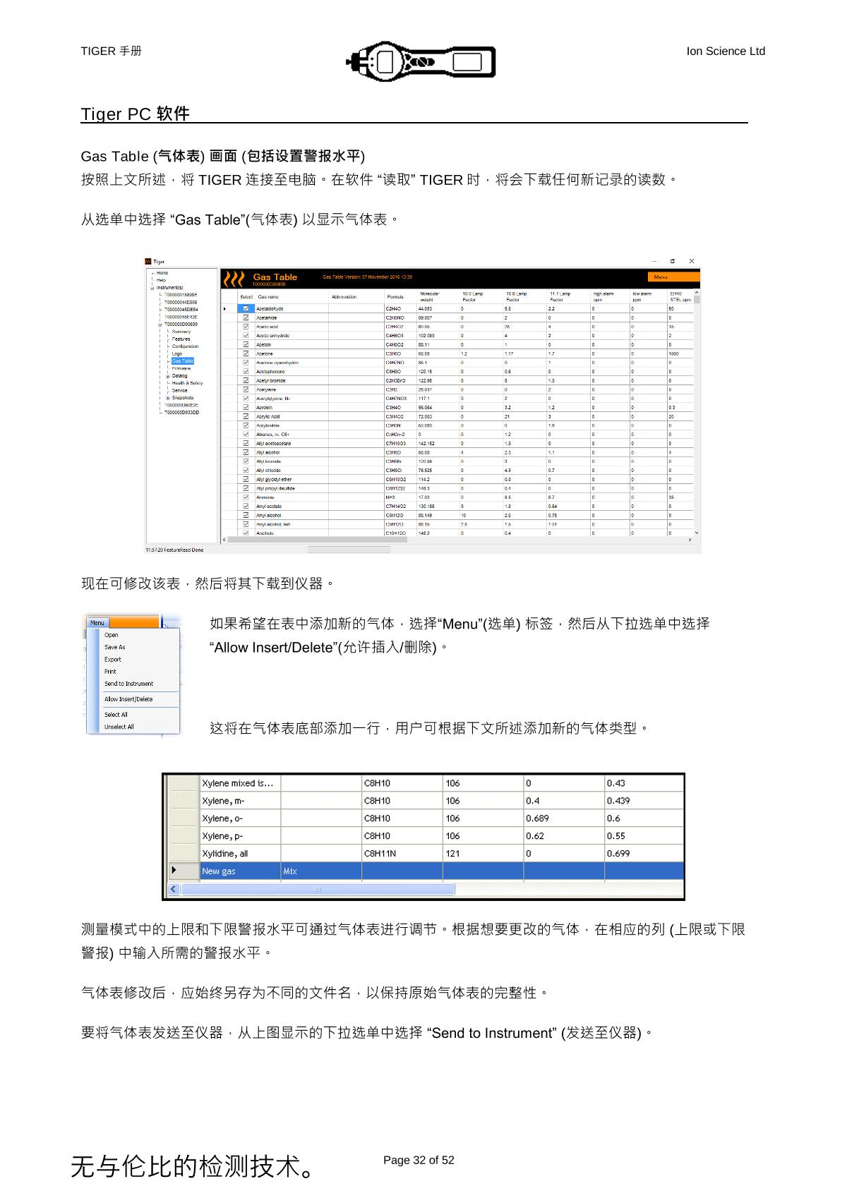Ion Science PCT-LB-03 VOC DetectorManual page 28