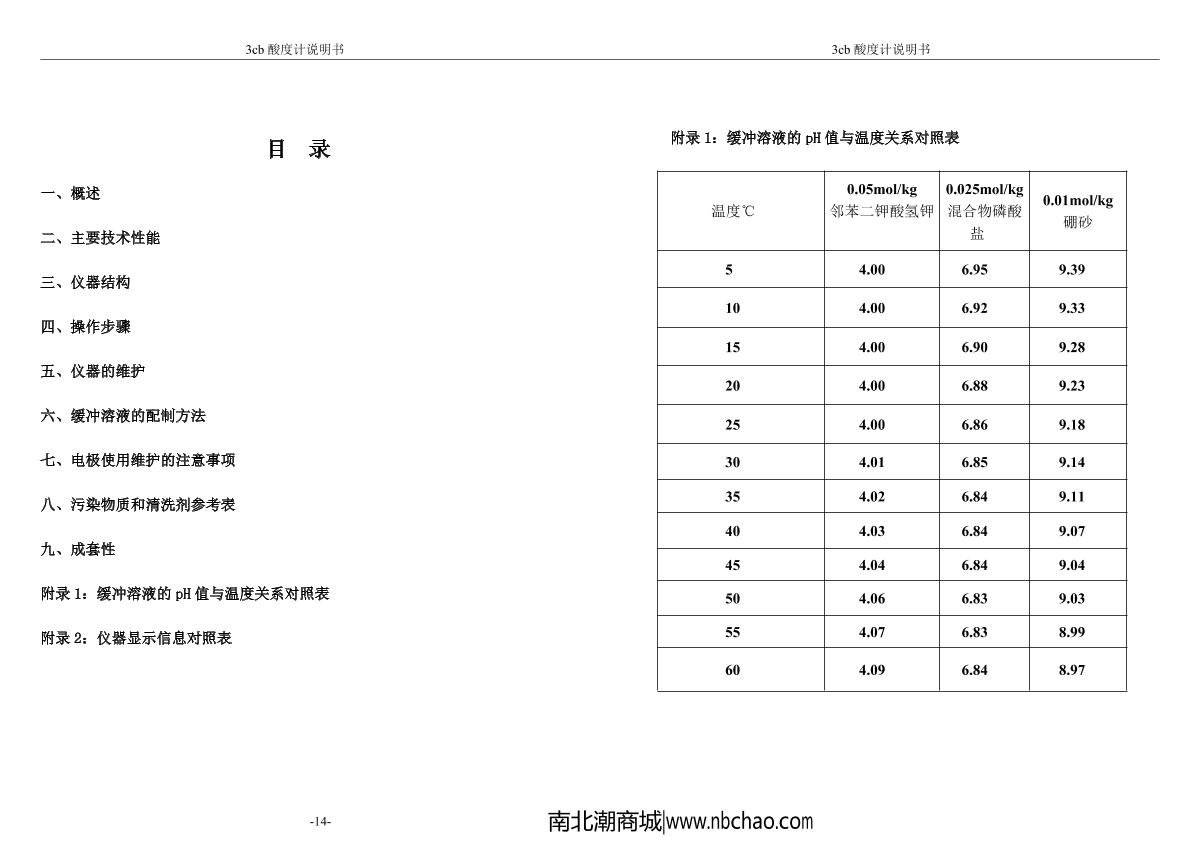 YuePing PHS-3CB electrode ElectrodeManual page 2