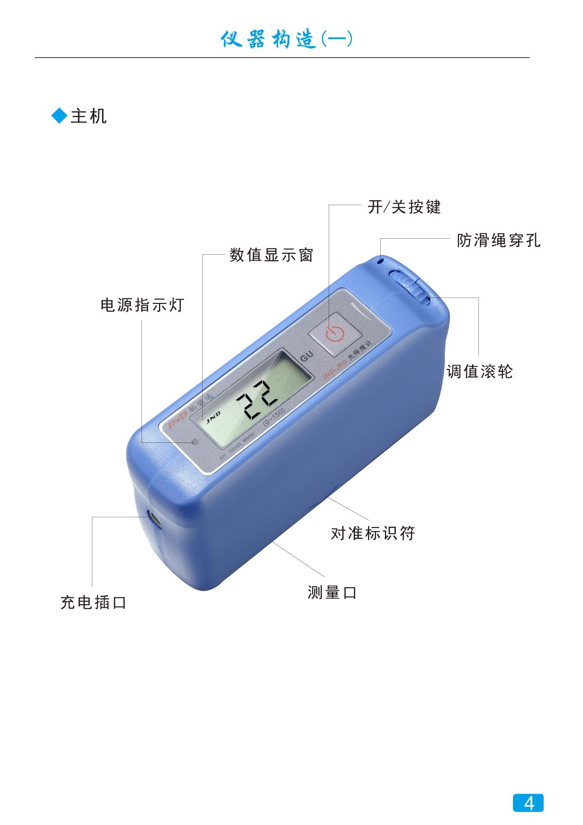 JND JND-J60 Economical Glossiness MeterManual page 5