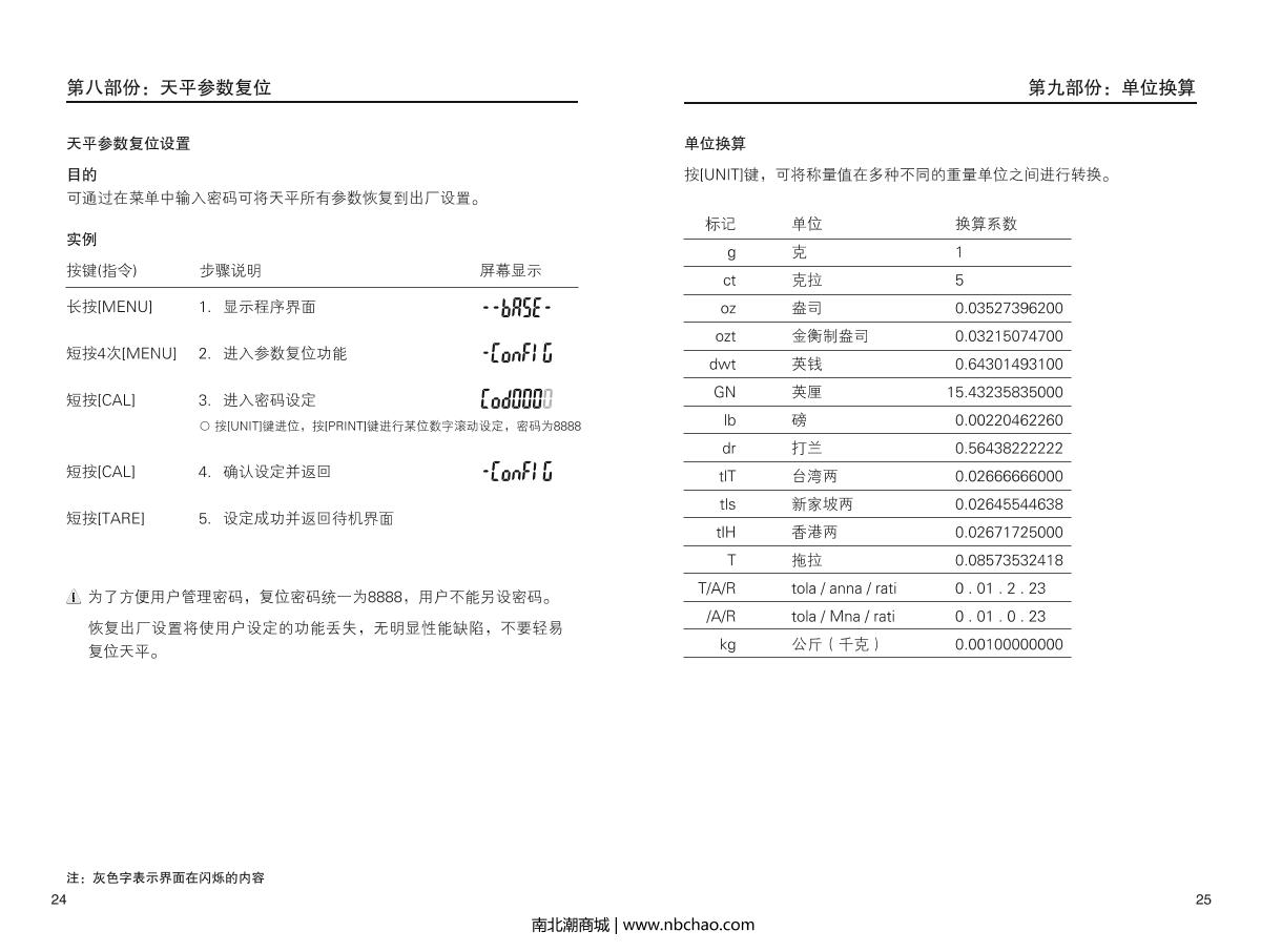 HuaZhi DTT-B2000 Electronic BalanceManual page 14
