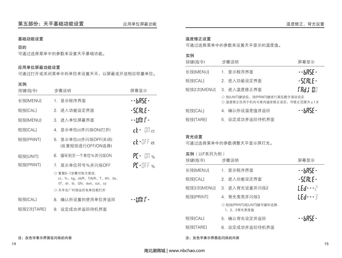 HuaZhi DTT-B3000 Electronic BalanceManual page 9