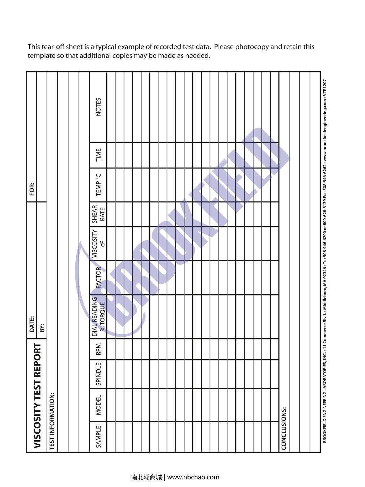 Brookfield DV2TRV ViscometerManual page 97