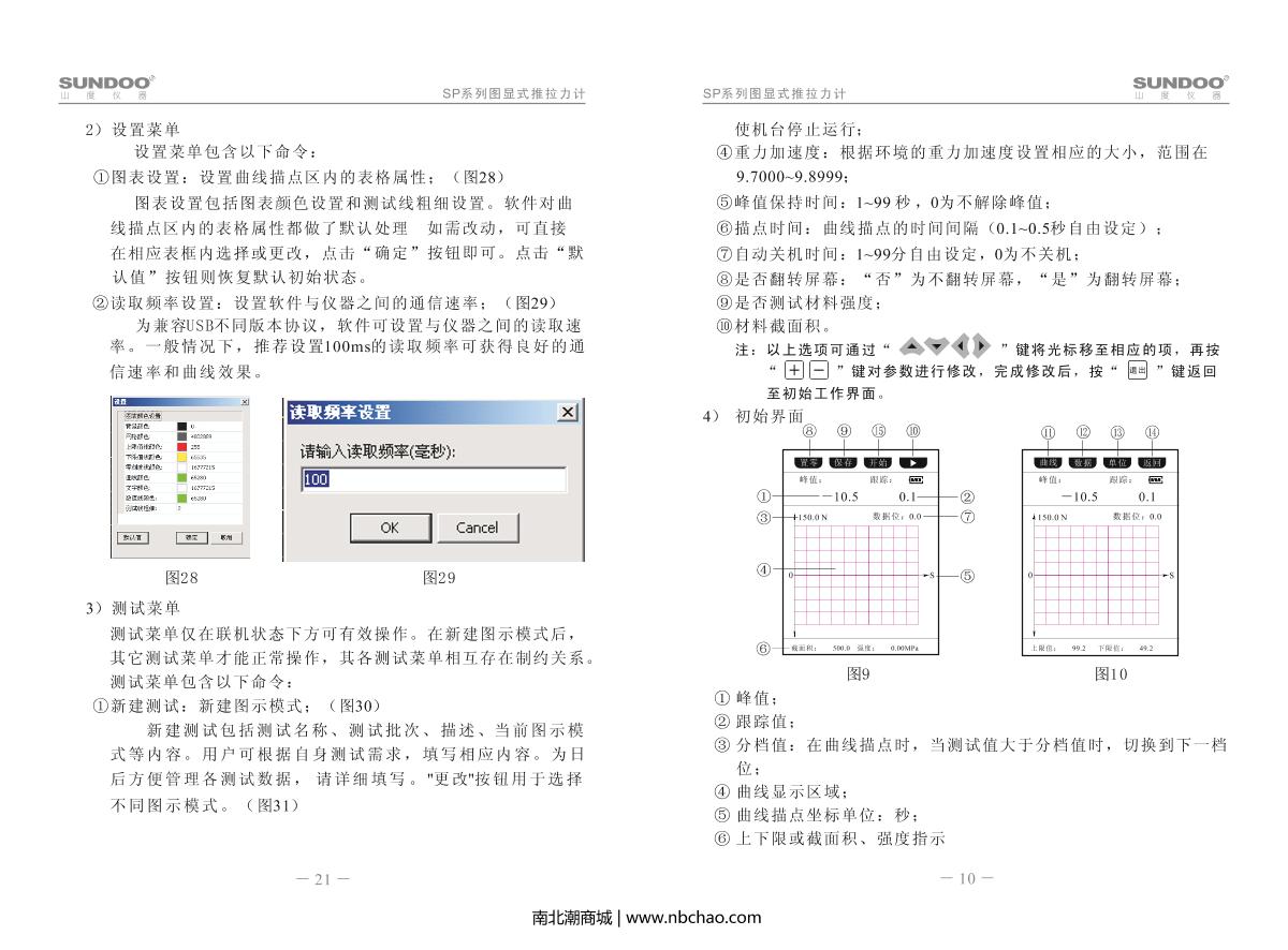 SUNDOO SP-100K Force Gauge (graphic explicit)Manual page 12