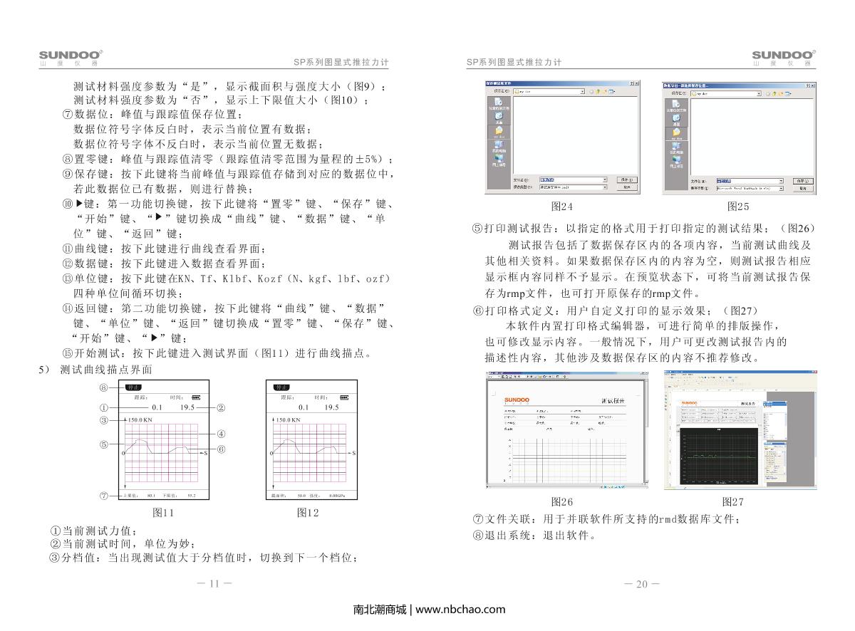 SUNDOO SP-100K Force Gauge (graphic explicit)Manual page 13
