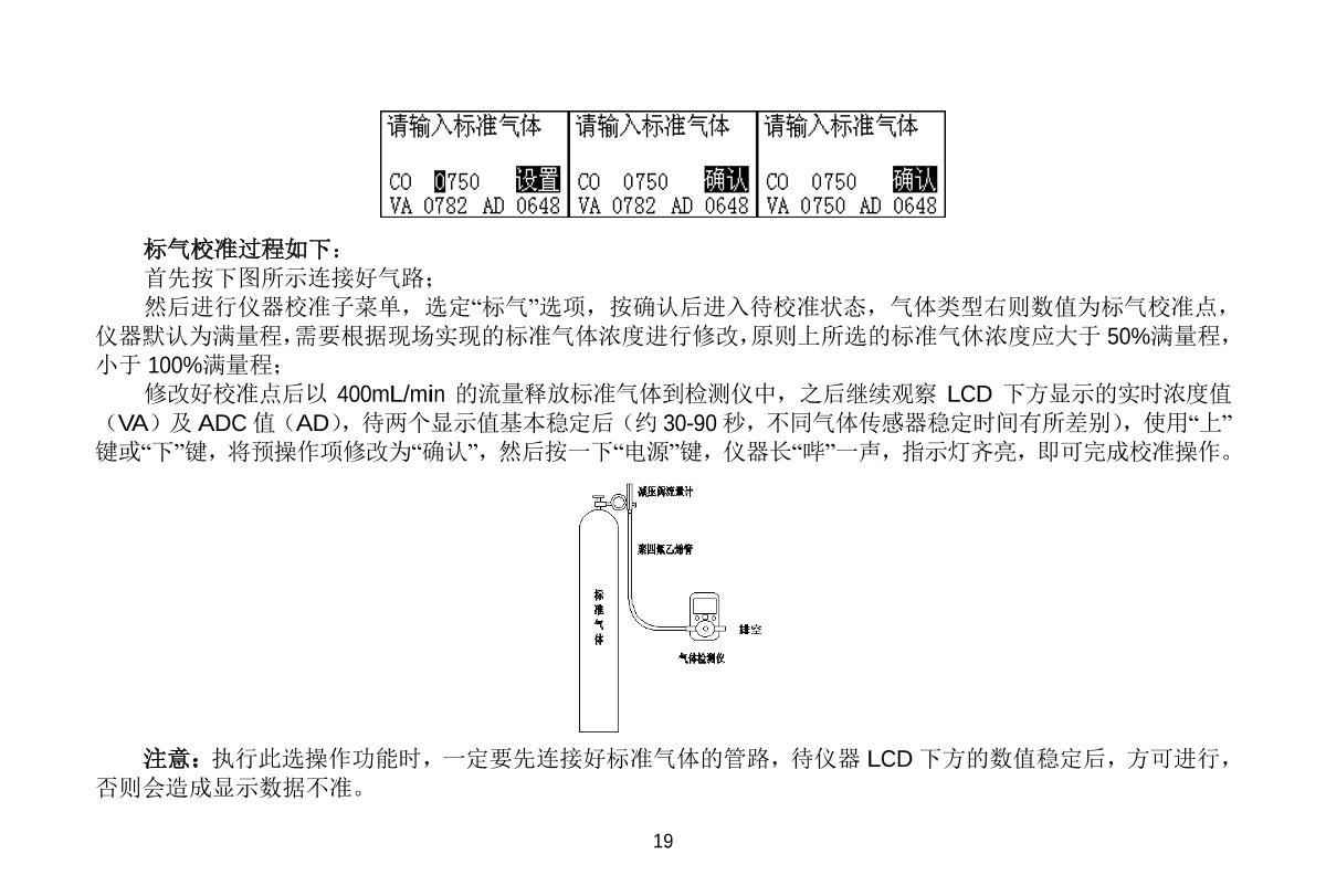Unitec NBC-1200H-N2 (0-100%Vol) Nitrogen Gas DetectorManual page 19
