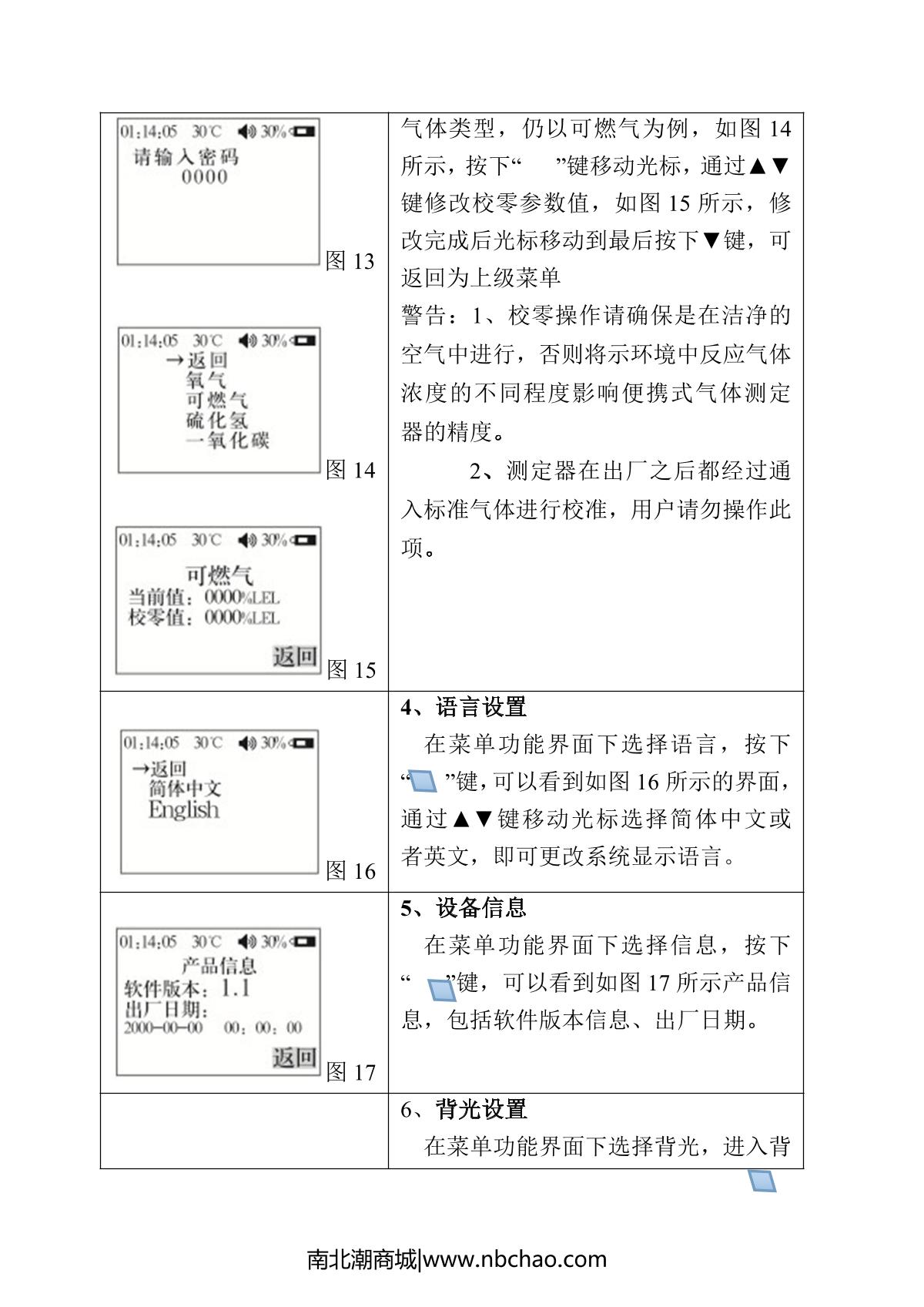 Bosean CD4 Gas detection alarm instrumentManual page 15