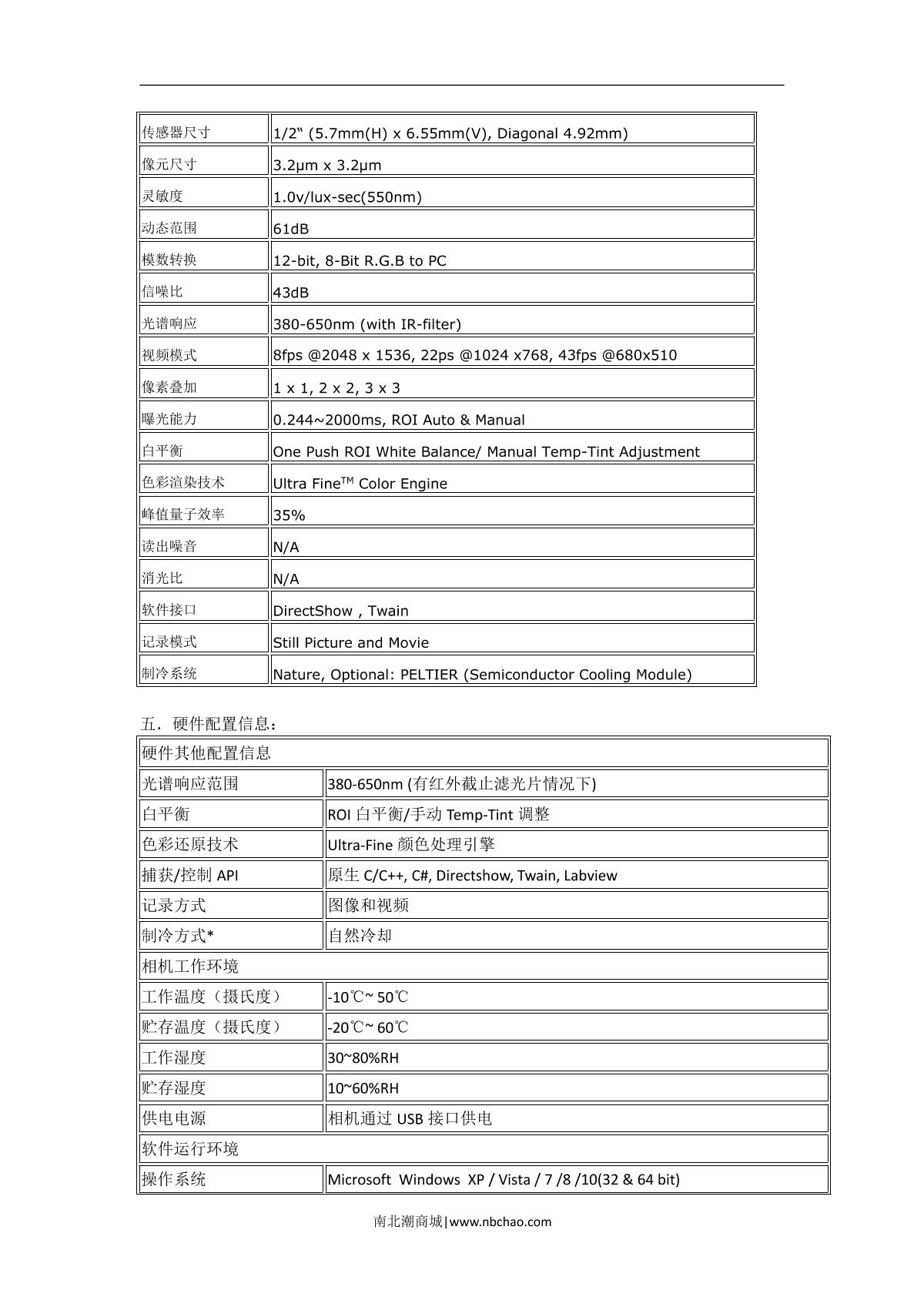 Teelen UC300 Microscope dedicated camera brochure page 2