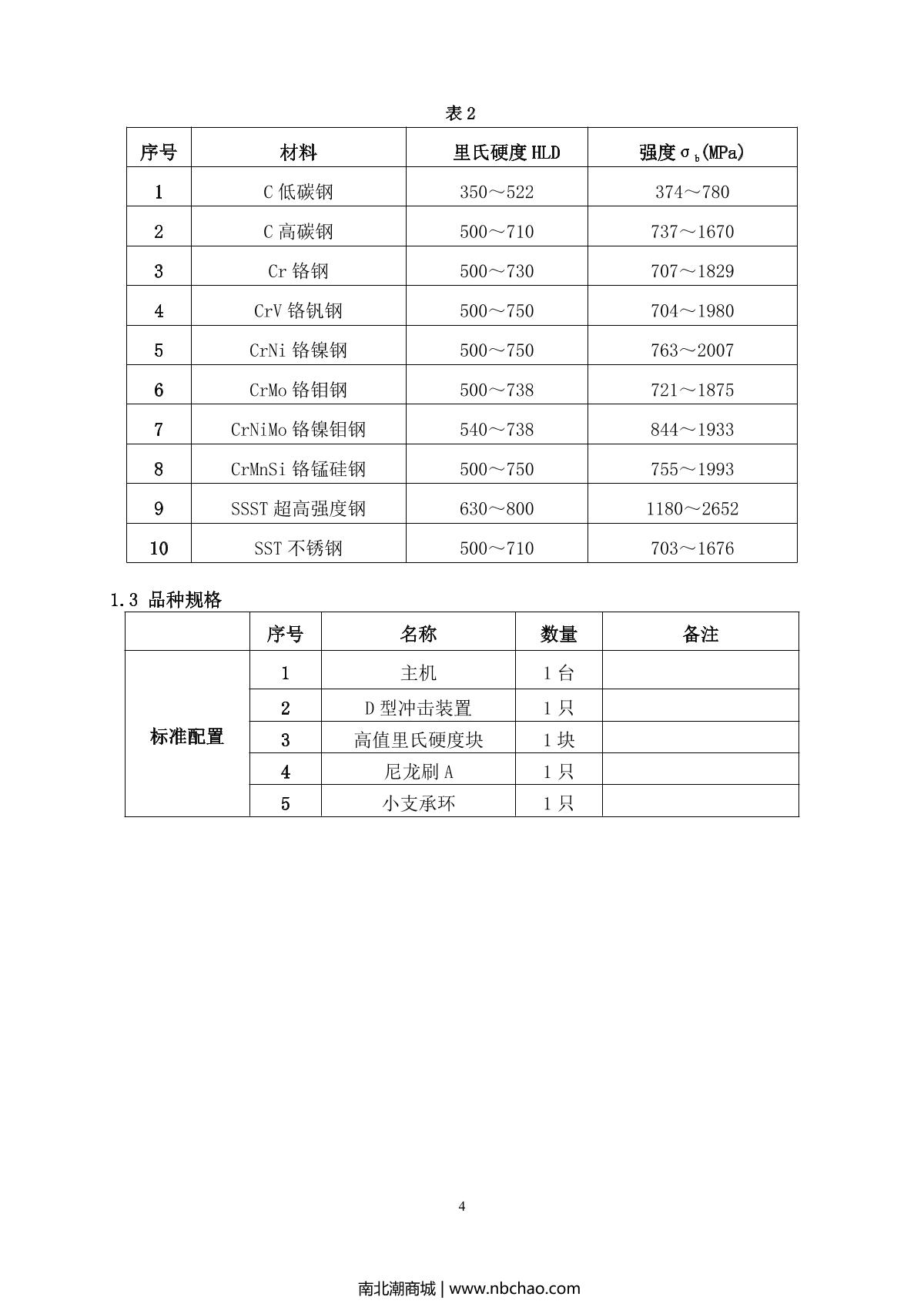 BoTech BH200C Leeb Hardness TesterManual page 5