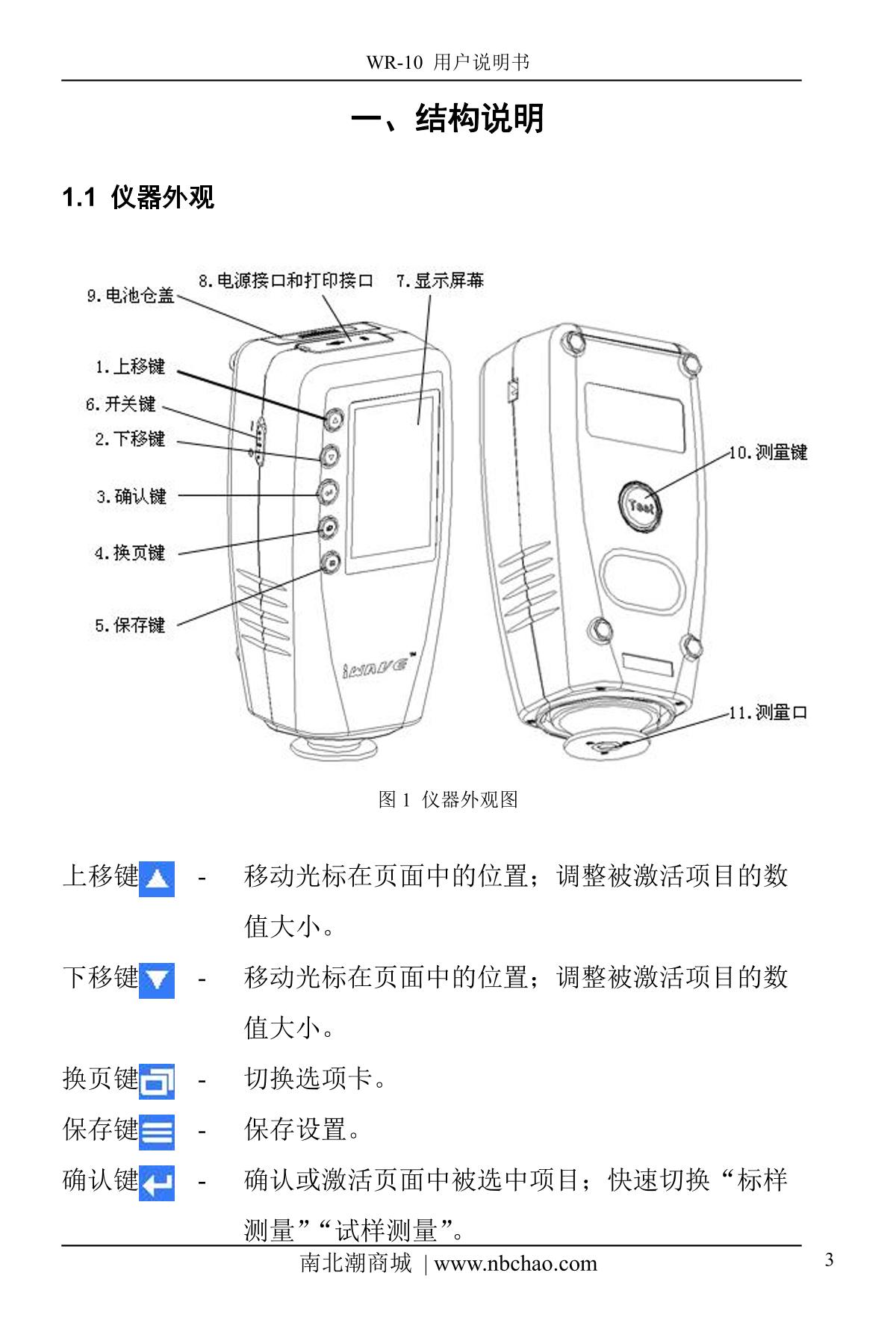 IWAVE WR10QC ColorimeterManual page 4