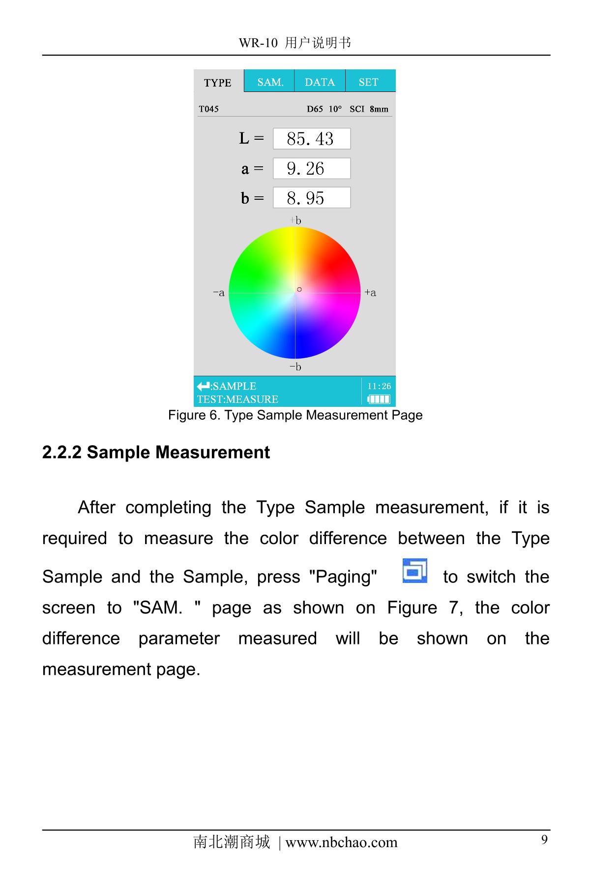 IWAVE WR10QC ColorimeterManual page 25