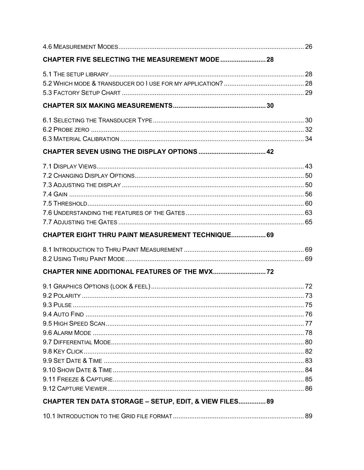DAKOTA MVX Ultrasonic Thickness GaugeManual page 4