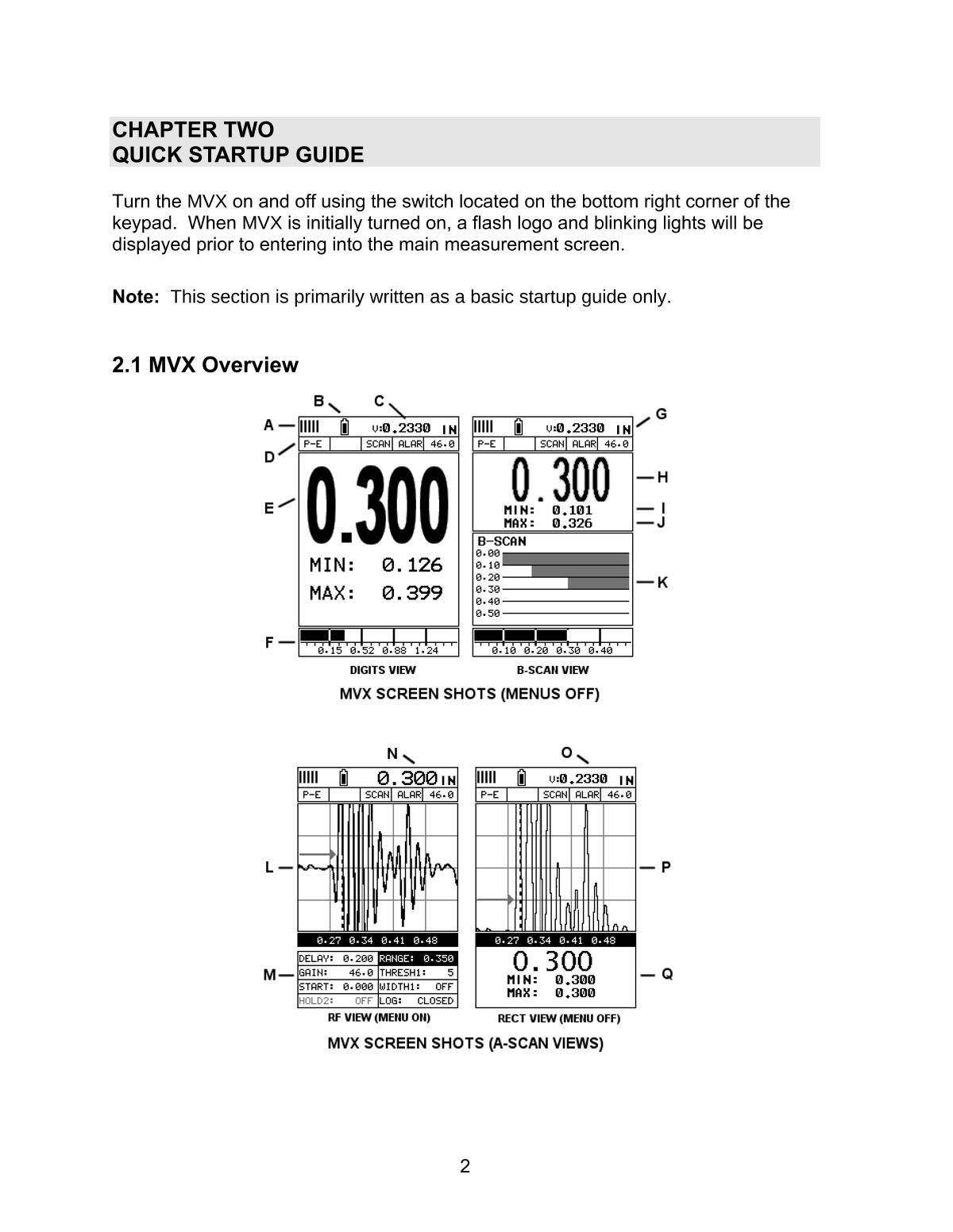 DAKOTA MVX Ultrasonic Thickness GaugeManual page 8