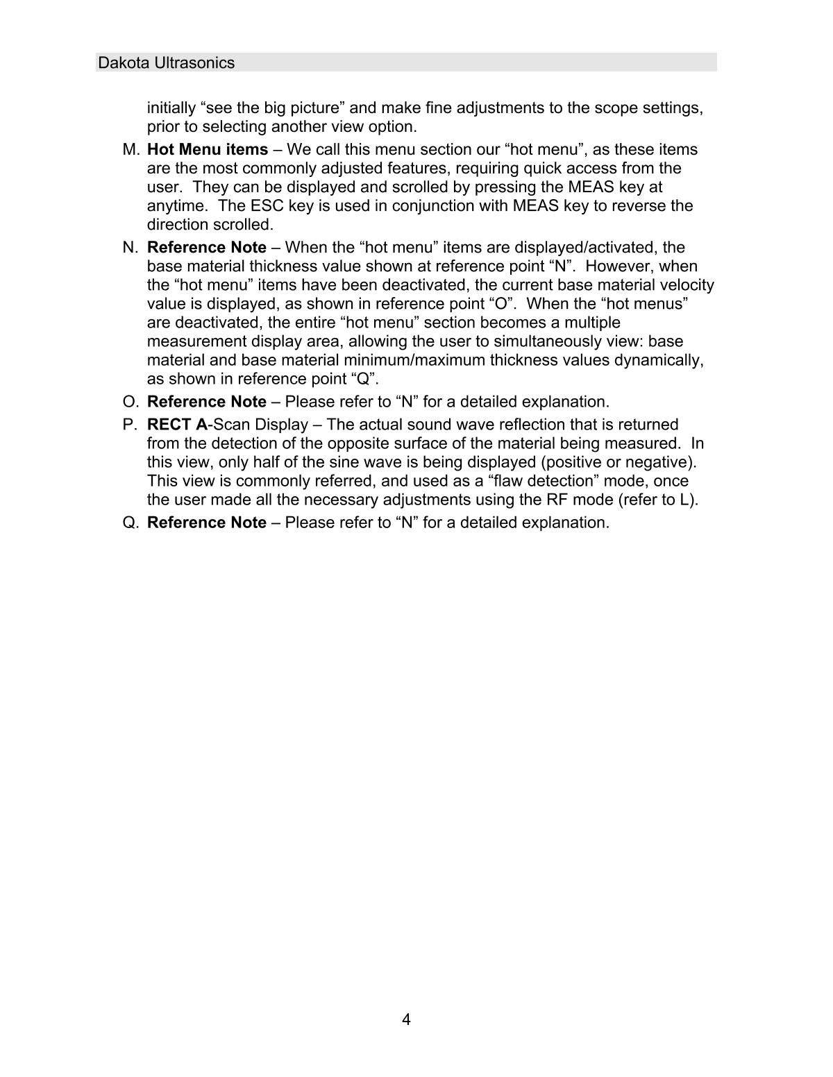 DAKOTA MVX Ultrasonic Thickness GaugeManual page 10
