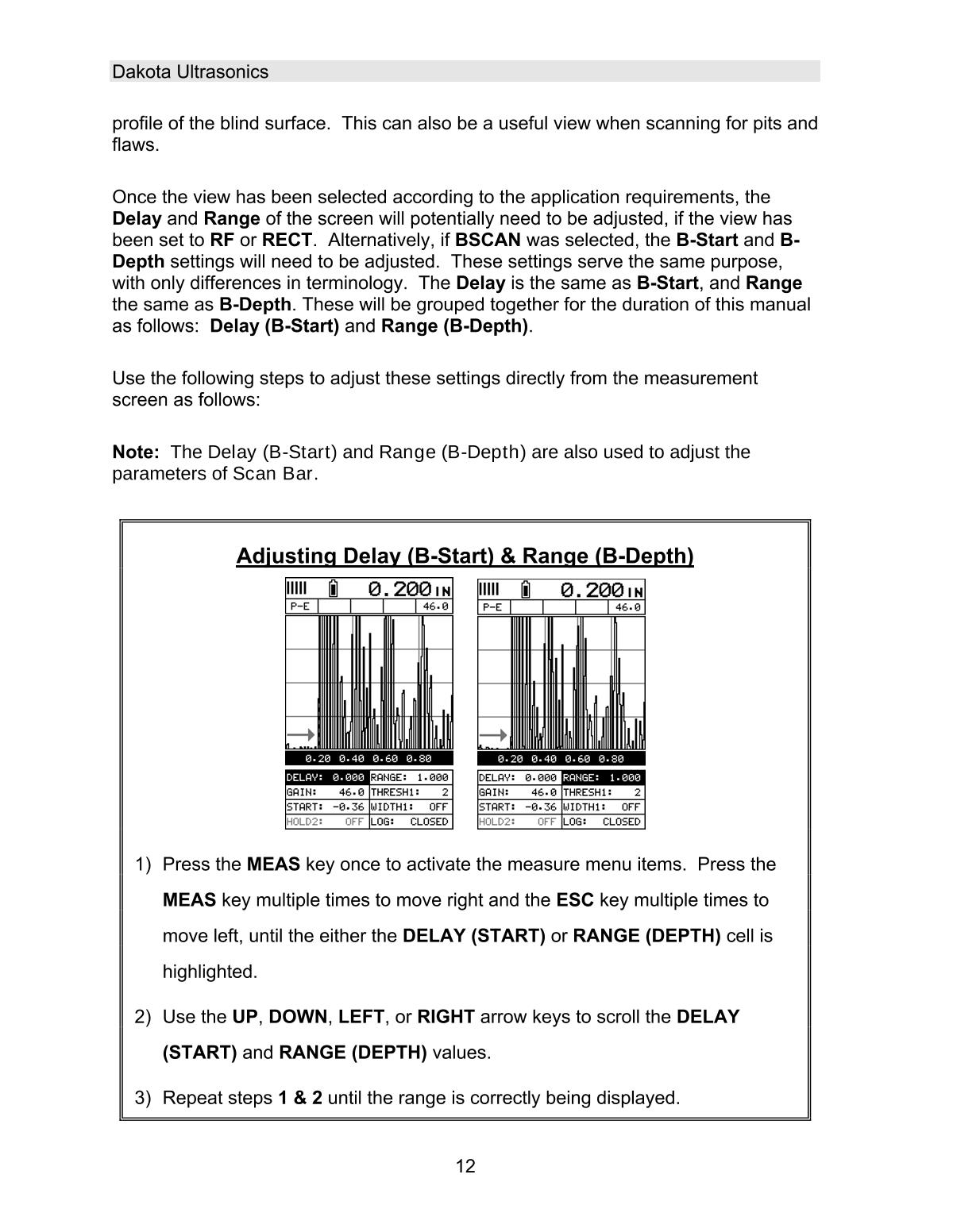 DAKOTA MVX Ultrasonic Thickness GaugeManual page 18