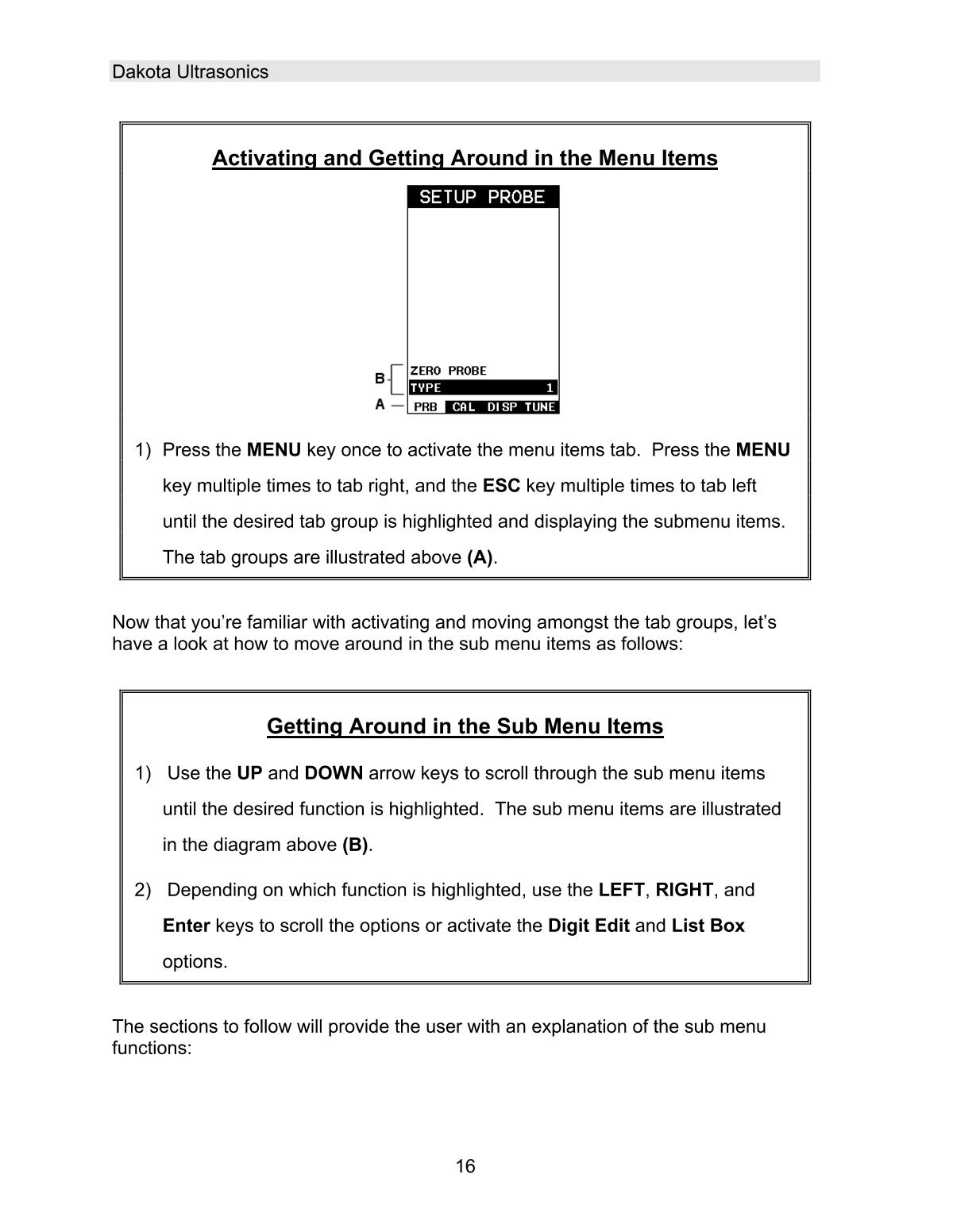 DAKOTA MVX Ultrasonic Thickness GaugeManual page 22