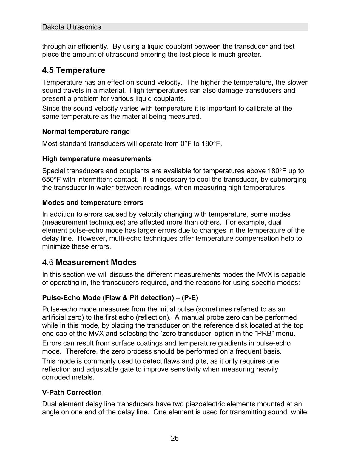 DAKOTA MVX Ultrasonic Thickness GaugeManual page 32